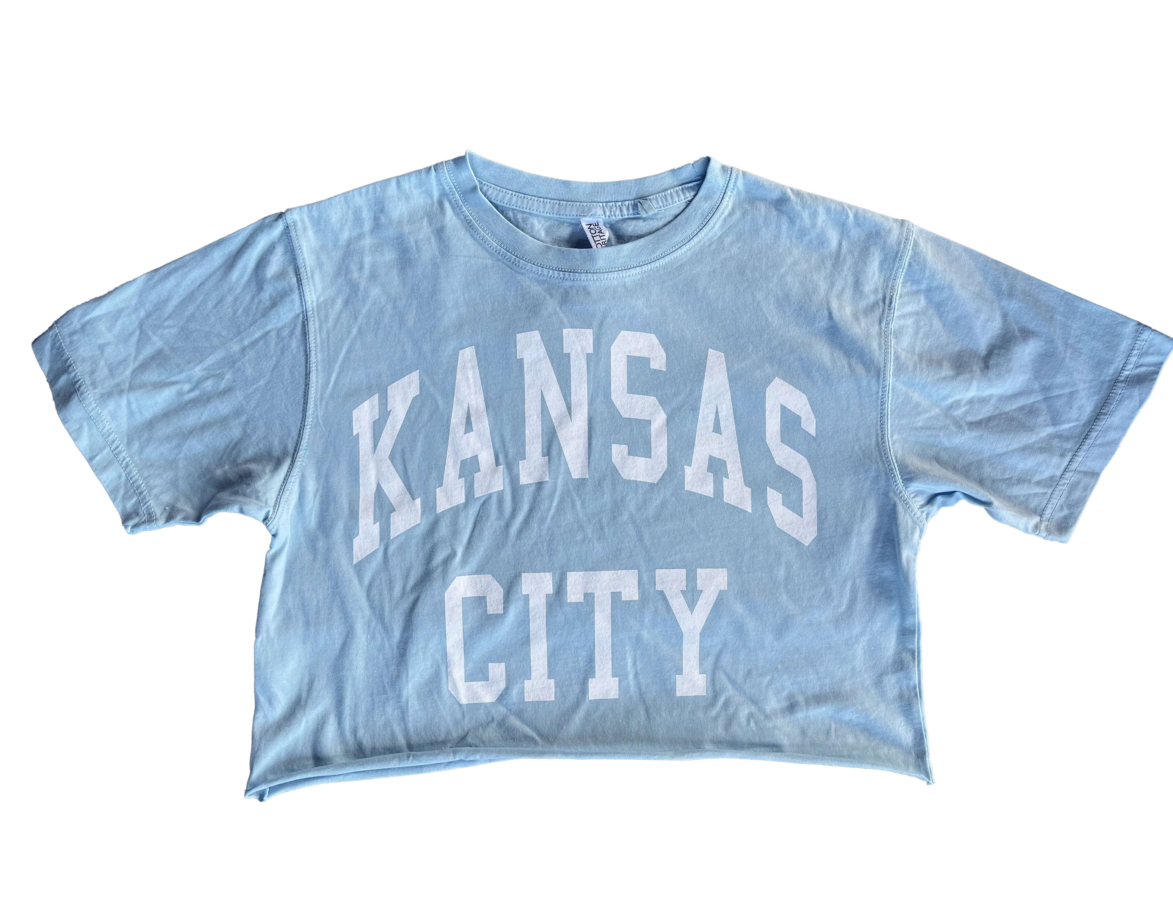 1KC | KC VINTAGE CROP TOP T-SHIRT - CHAMBRAY