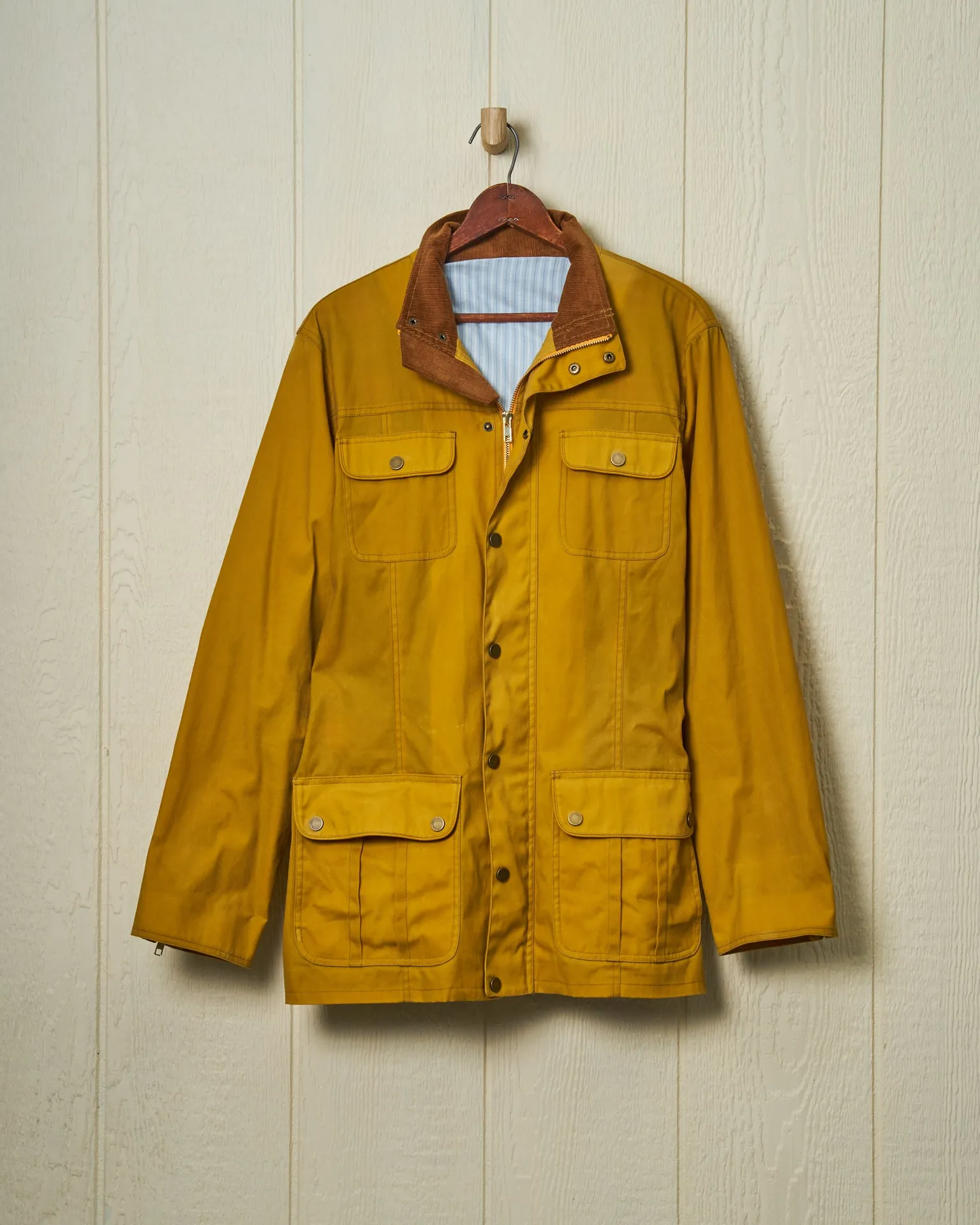 Aberdeen Jacket in Goldenrod Waxed Canvas