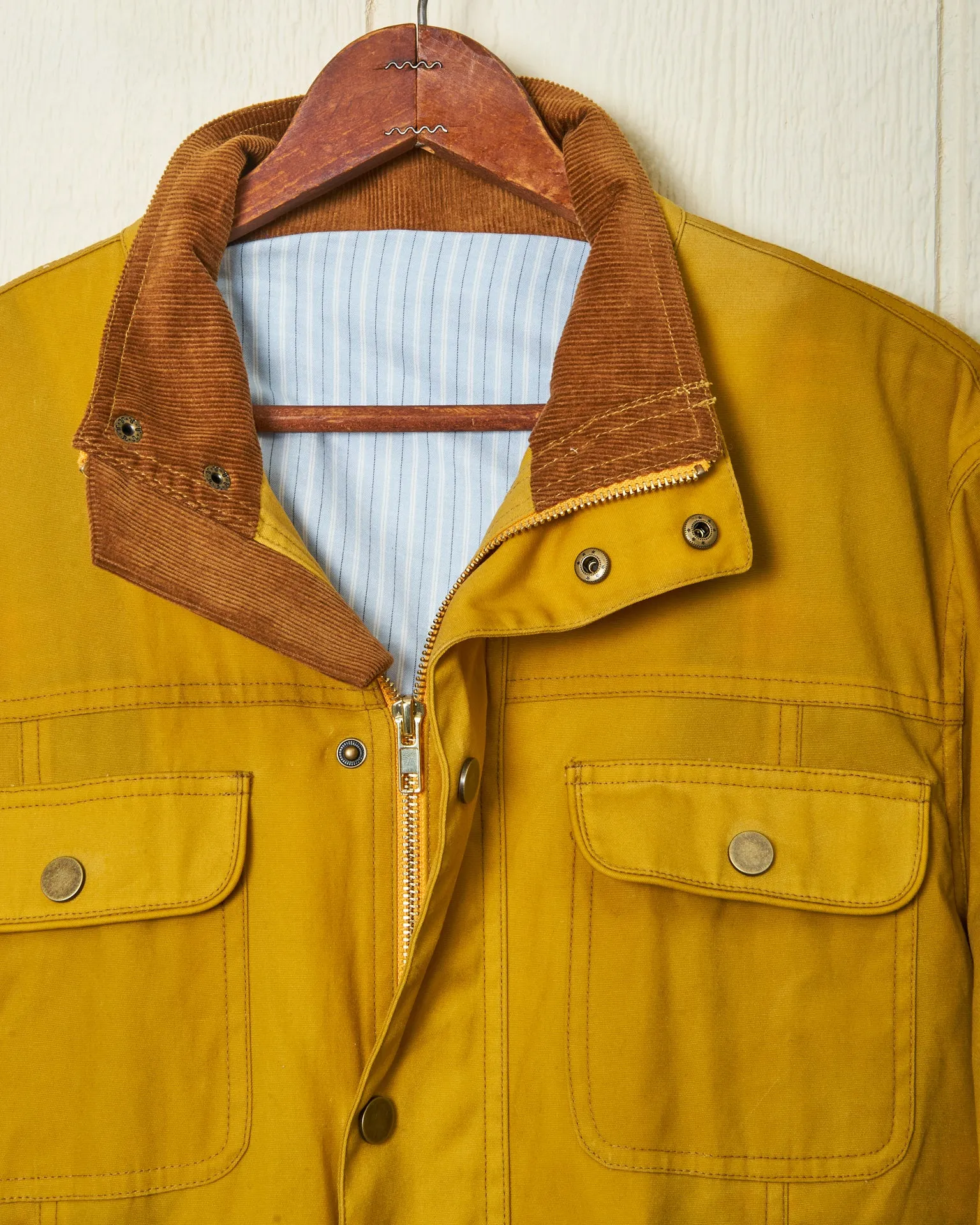 Aberdeen Jacket in Goldenrod Waxed Canvas