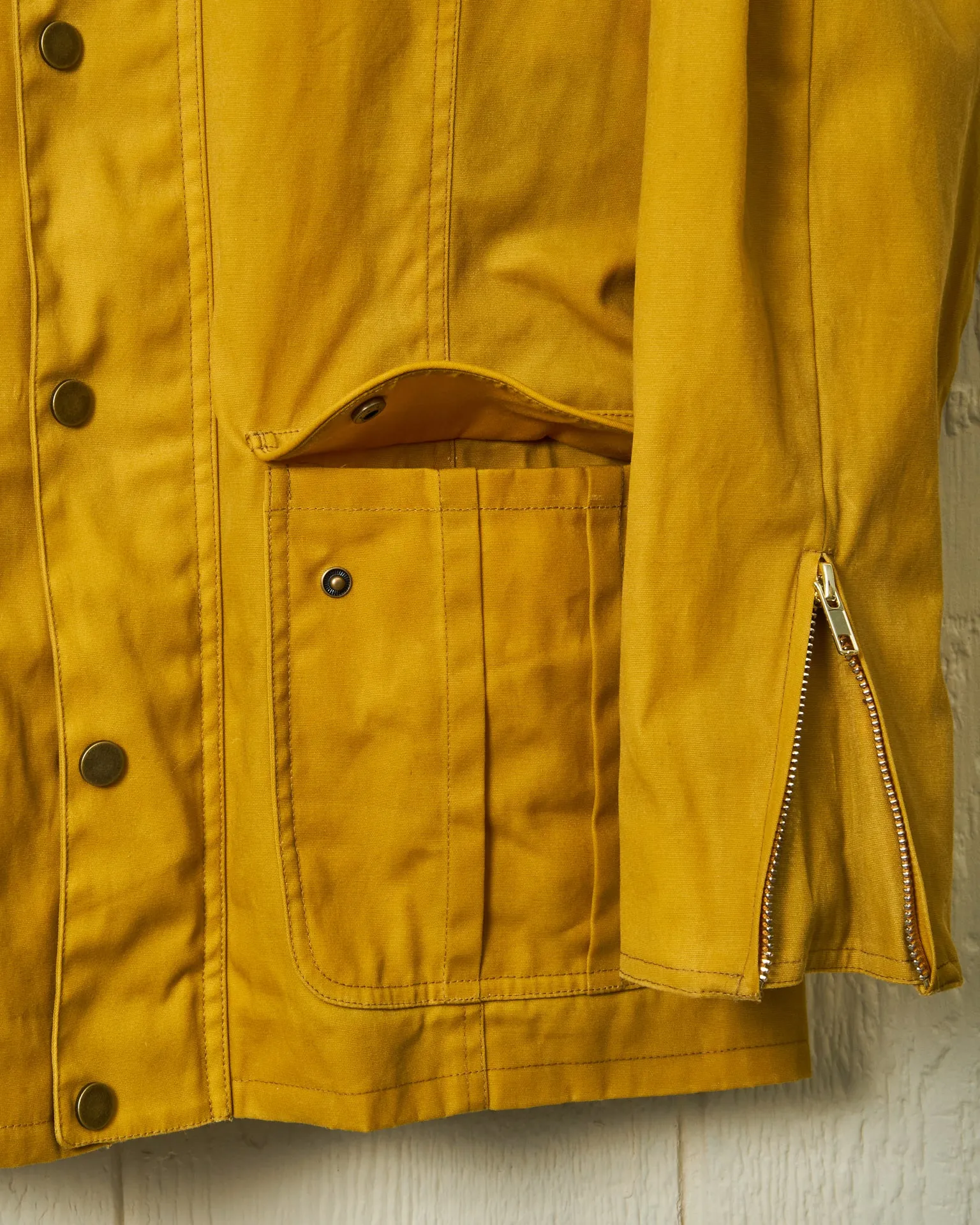 Aberdeen Jacket in Goldenrod Waxed Canvas