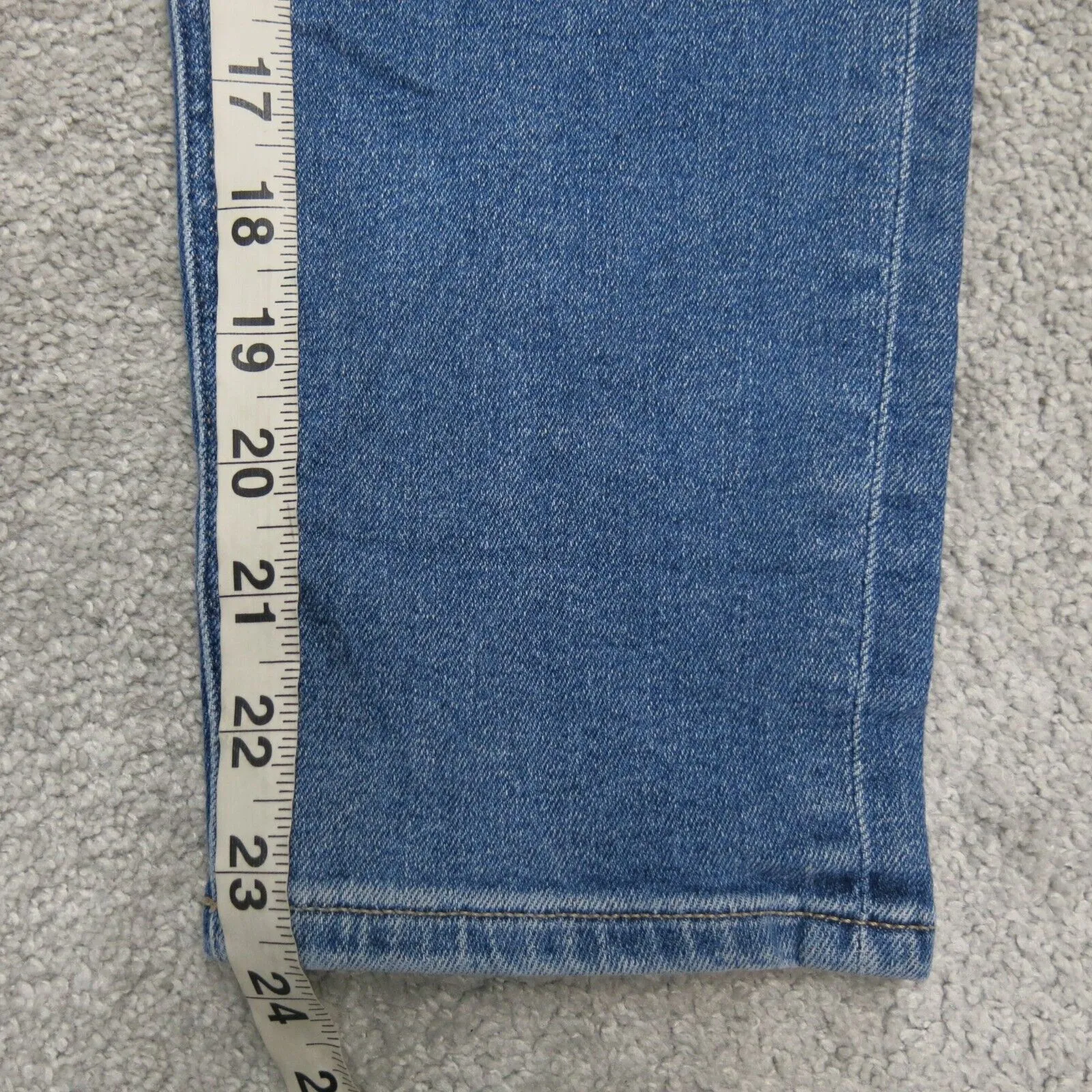 American Eagle Womens Straight Leg Jeans Denim Mid Rise Pockets Blue Size 2