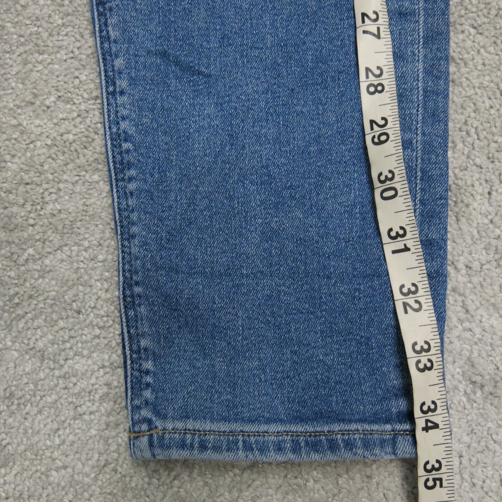 American Eagle Womens Straight Leg Jeans Denim Mid Rise Pockets Blue Size 2