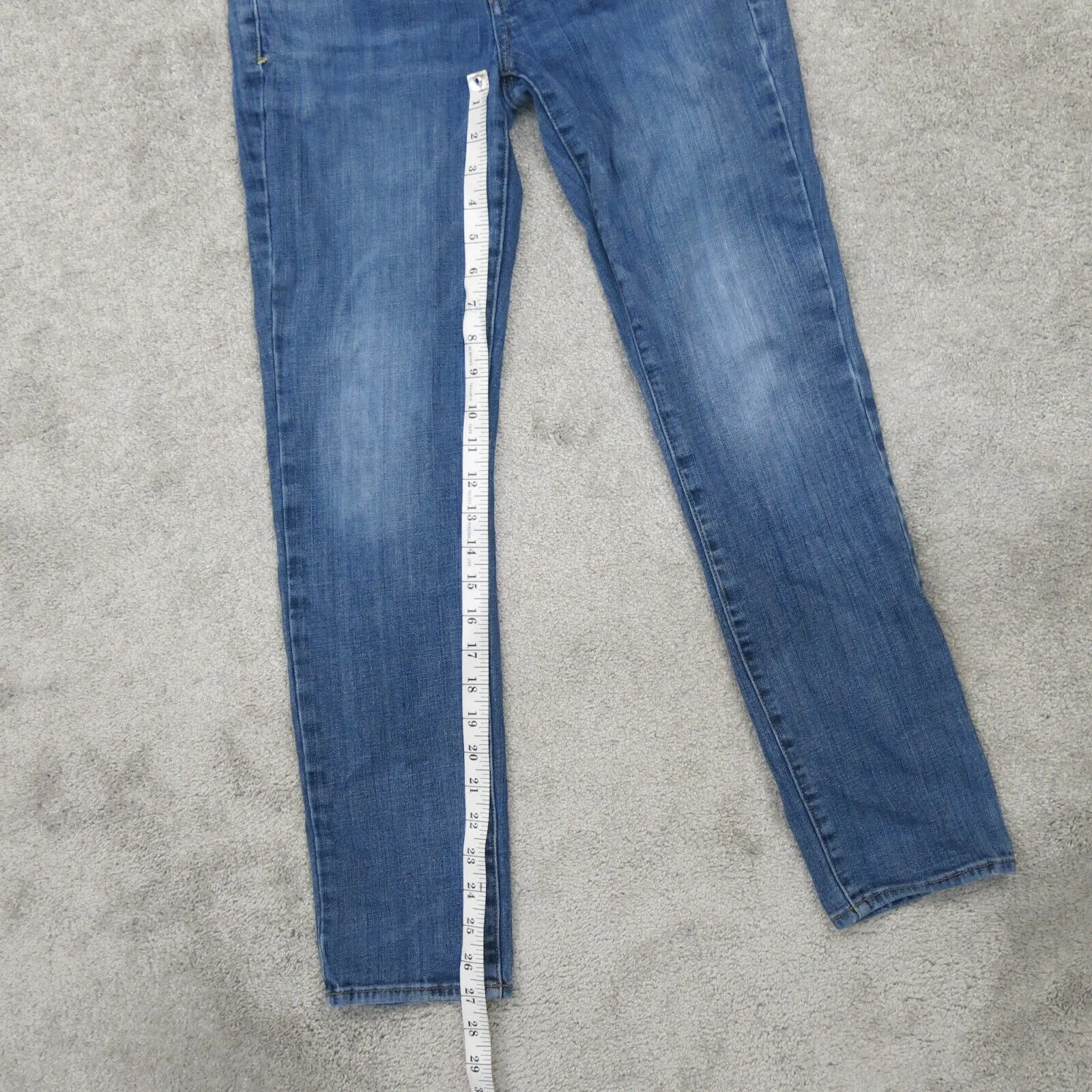 American Eagle Womens Stretch Skinny Jeans Denim Mid Rise Cotton Blue Size 4