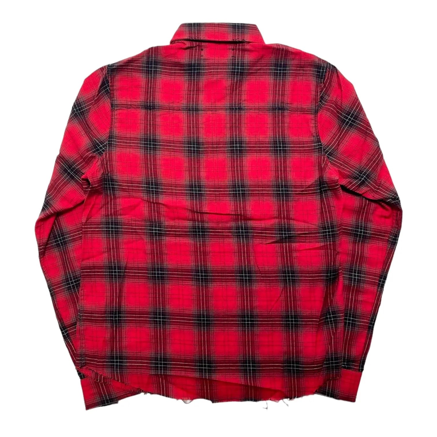 Amiri Core Checked Flannel Button Up Shirt Red Pre-Owned