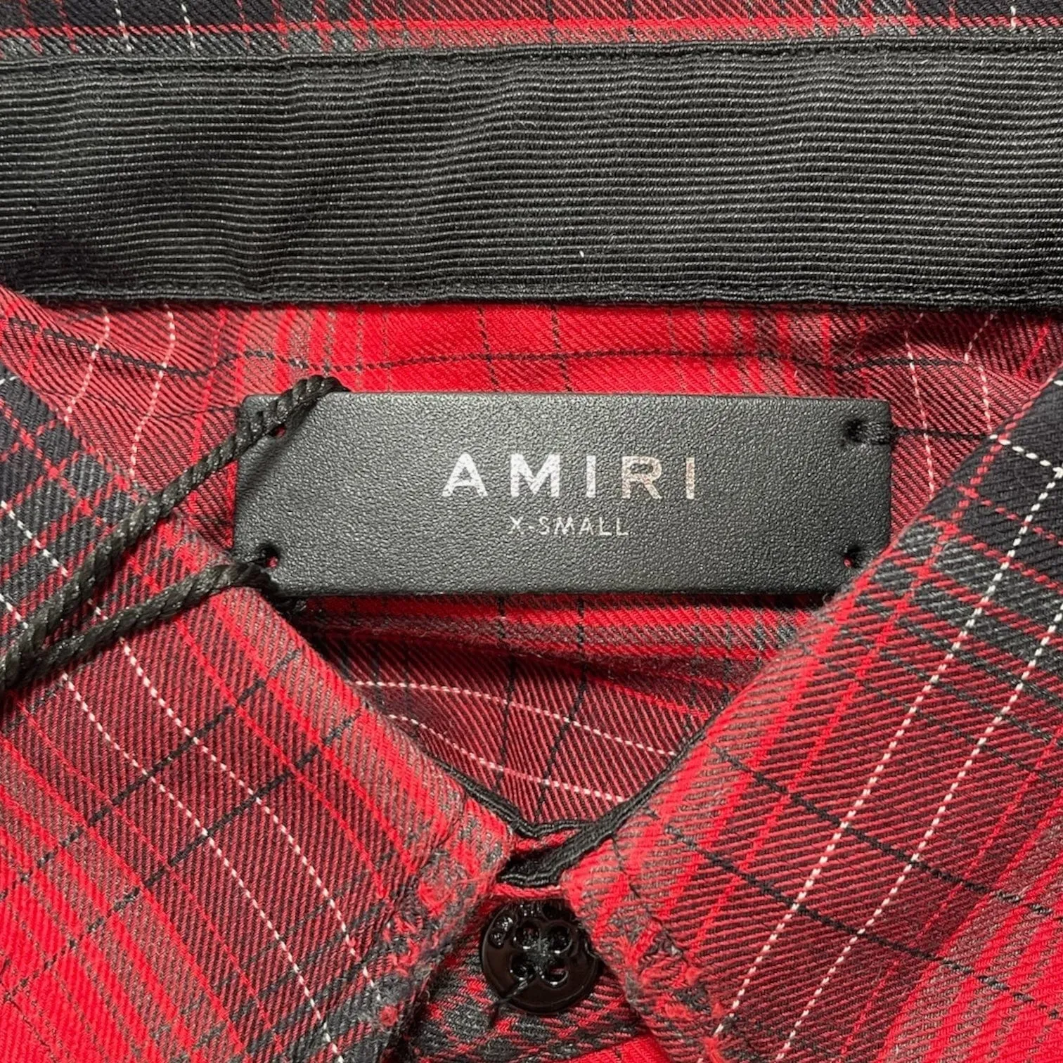 Amiri Core Checked Flannel Button Up Shirt Red Pre-Owned