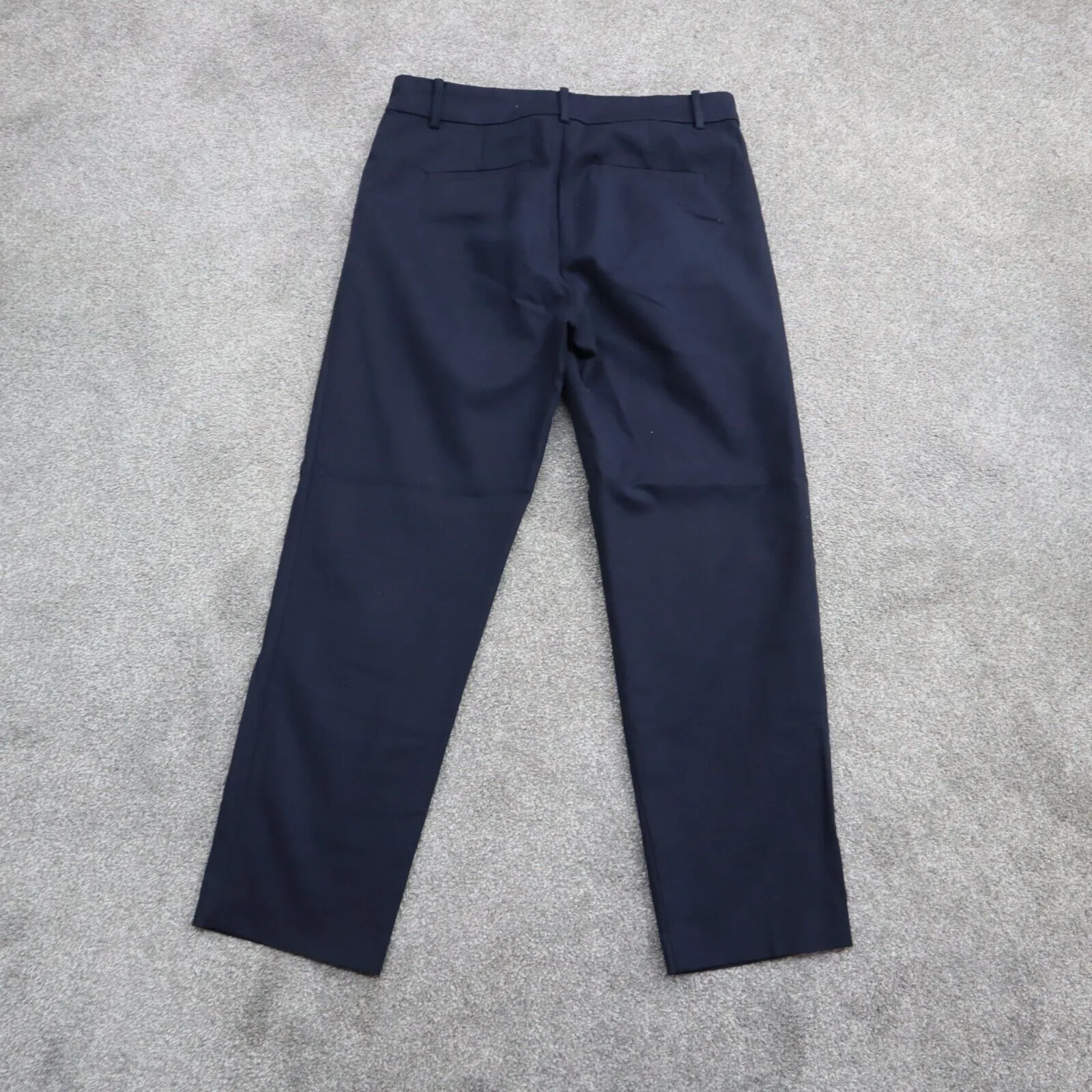 Ann Taylor LOFT Womens Straight Leg Chino Pant Mid Rise Navy Blue Size 2