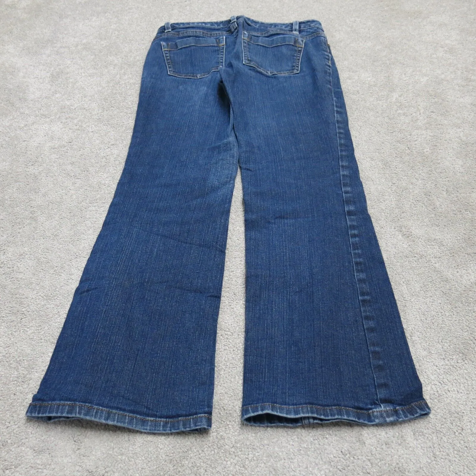 ANN Taylor Womens Boot Cut Jeans Modern Fit Stretch Denim Low Rise Blue Size 6