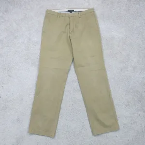 Banana Republic Mens Gavin Straight Fit Chino Pants Mid Rise Beige Size W33XL34