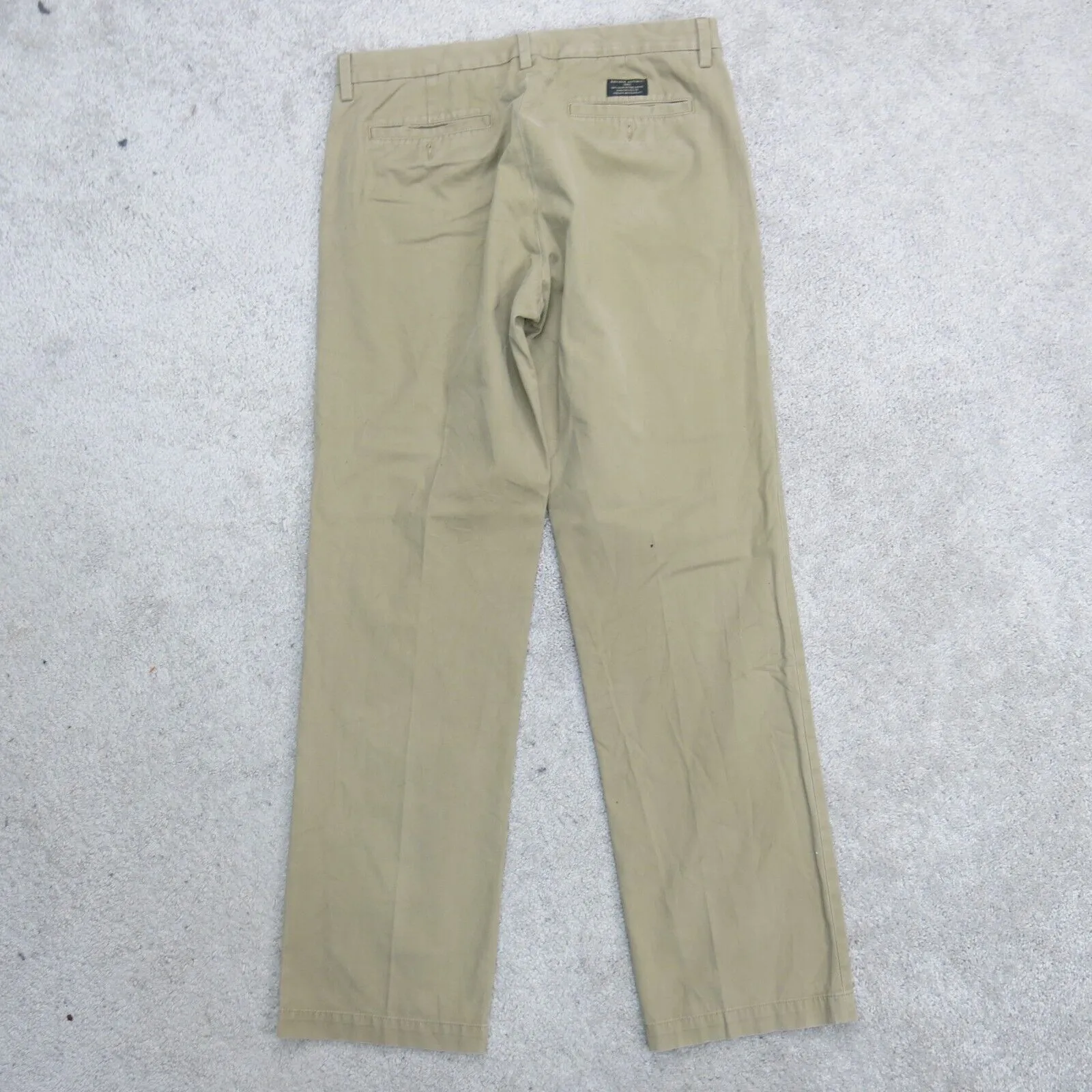 Banana Republic Mens Gavin Straight Fit Chino Pants Mid Rise Beige Size W33XL34