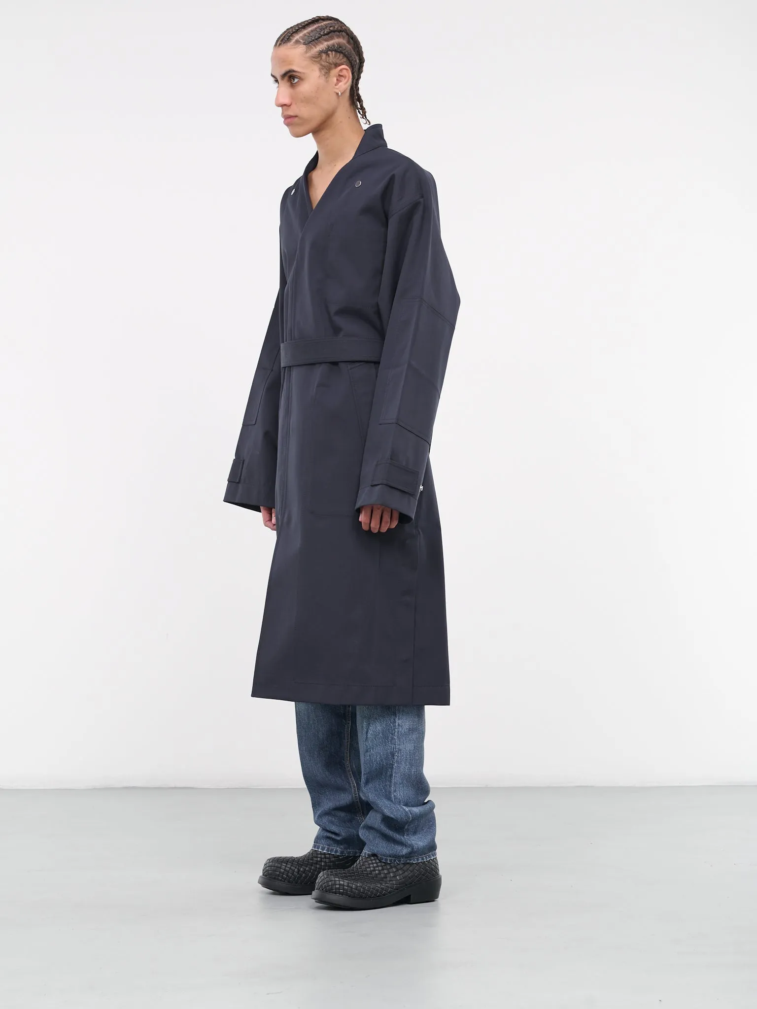 Bonded Wool-Cotton Coat (759412V1JO0-4078-415-DKNVY-NER)