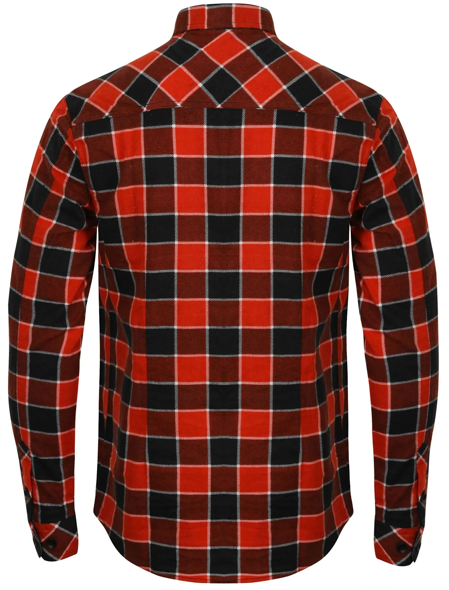 Cadillo Checked Long Sleeve Flannel Shirt in Merlot - Tokyo Laundry