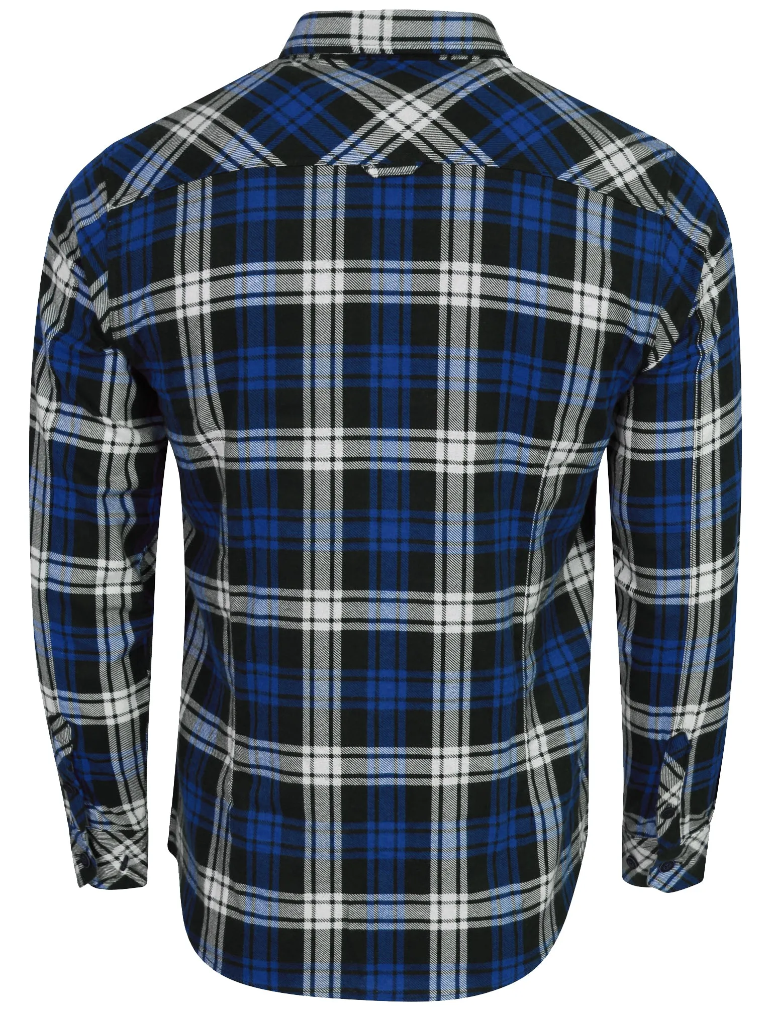 Carlsson Checked Flannel Shirt in True Blue - Tokyo Laundry