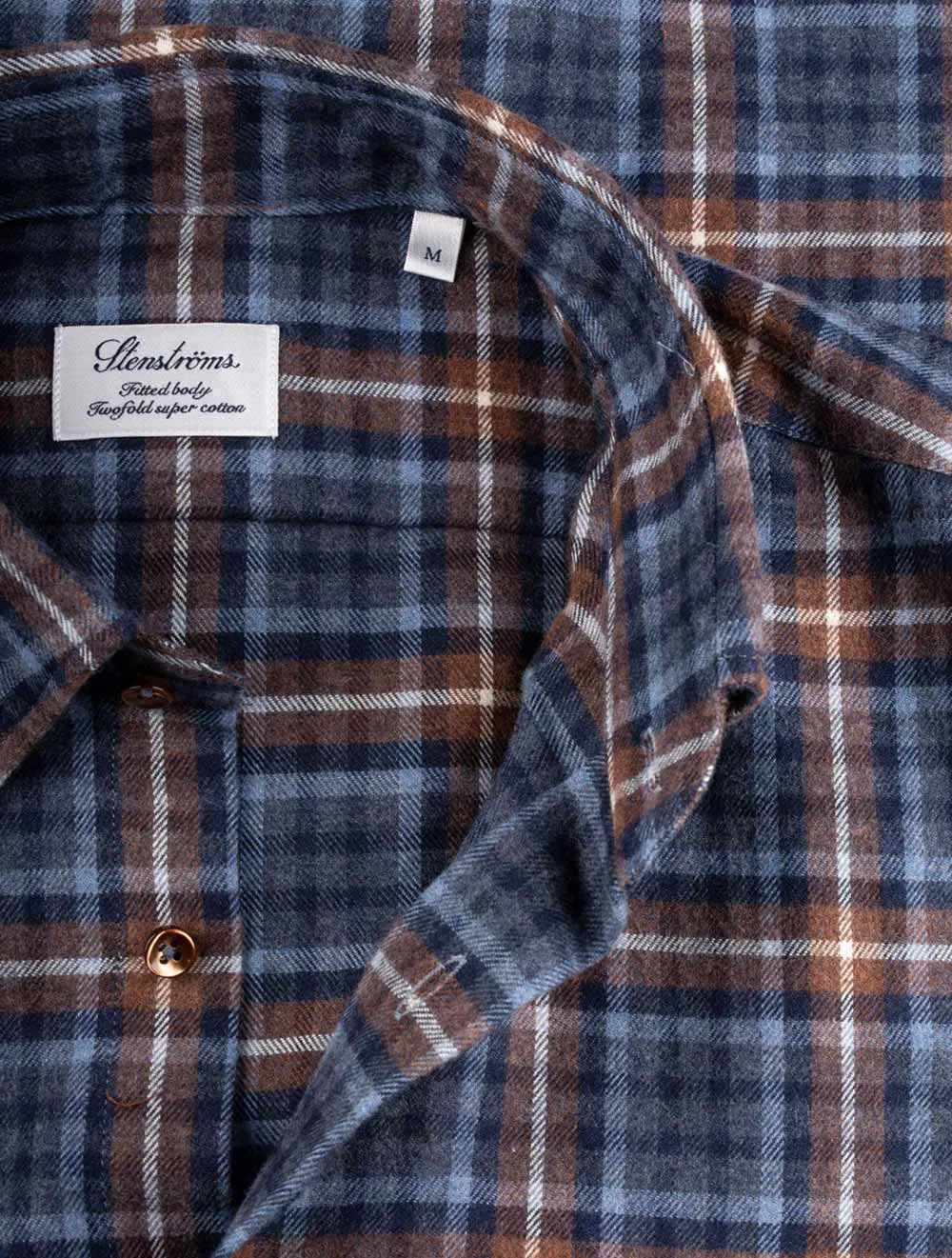 Checked Flannel Shirt Brown