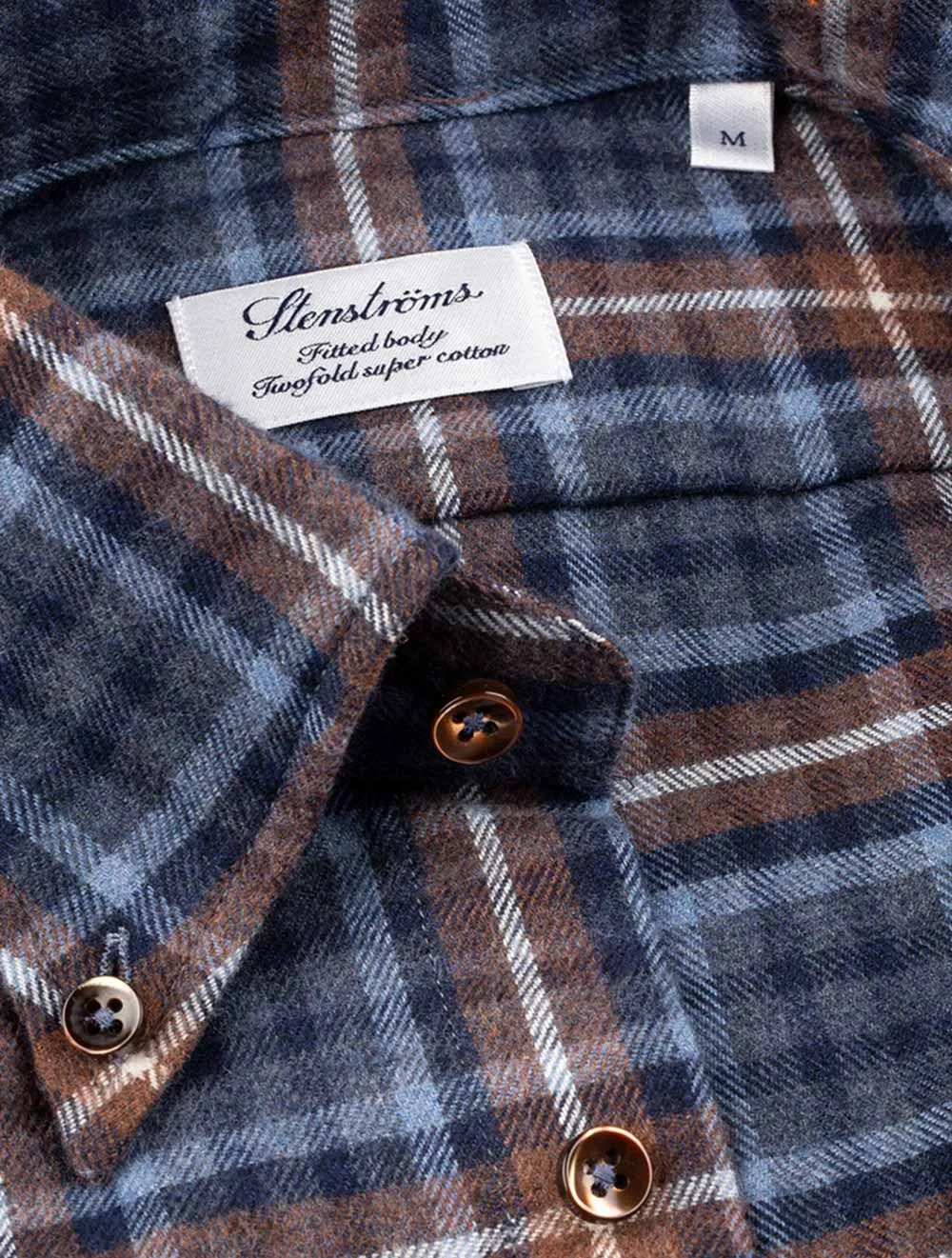 Checked Flannel Shirt Brown