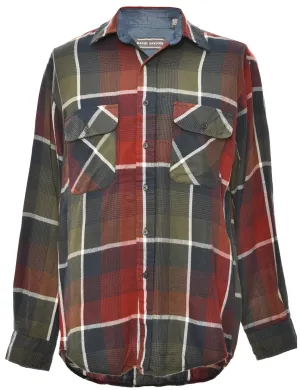 Checked Multi Colour Flannel Shirt - M