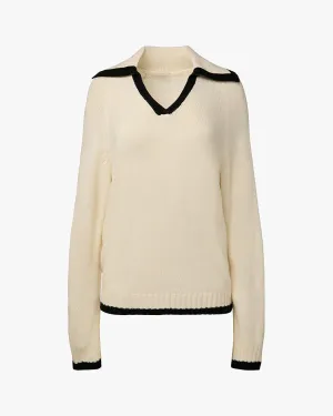 Collar V-Neck Sweater