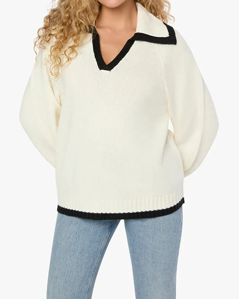 Collar V-Neck Sweater