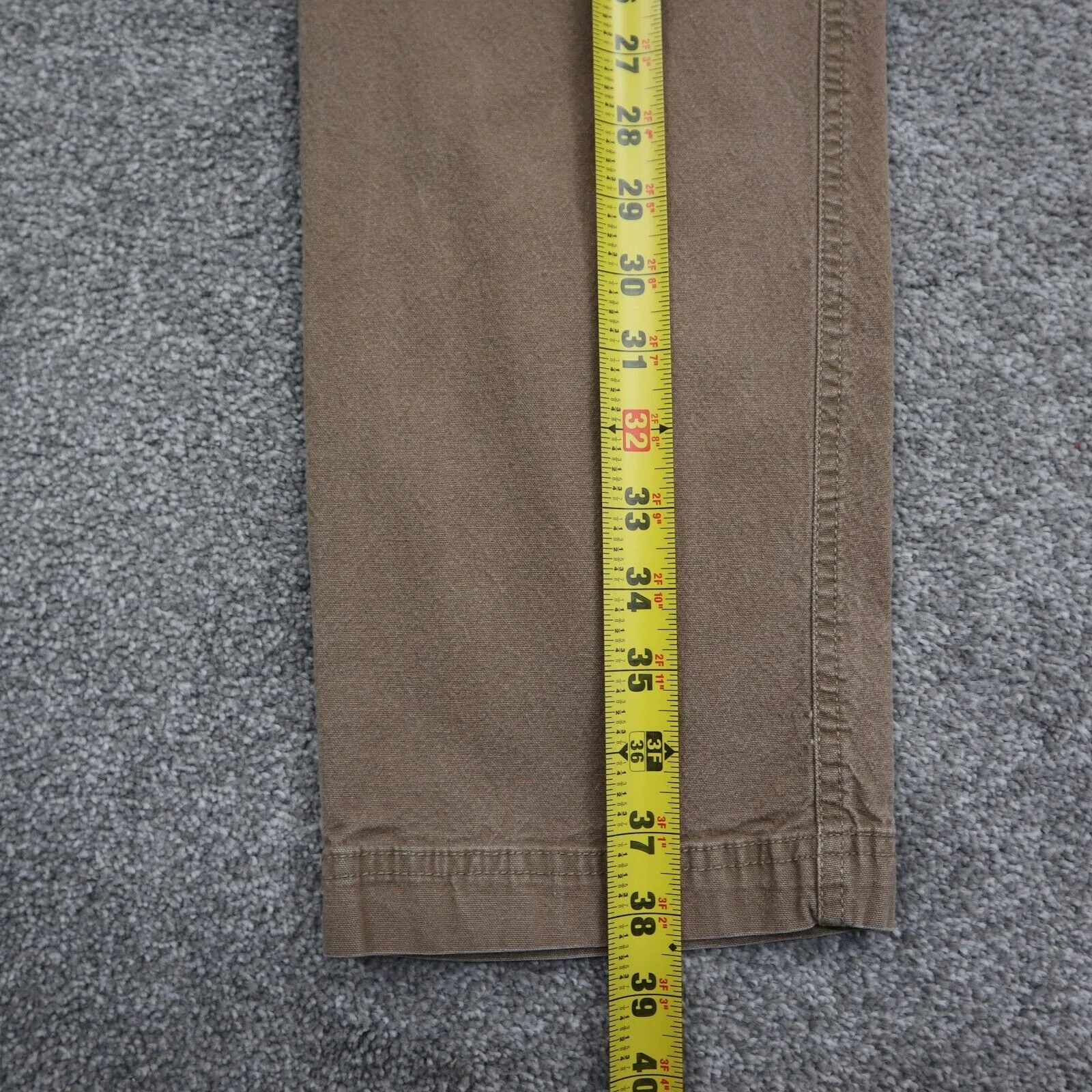 Columbia Sportswear Mens Straight Leg Chino Pants Mid Rise Pockets Tan W38/L30