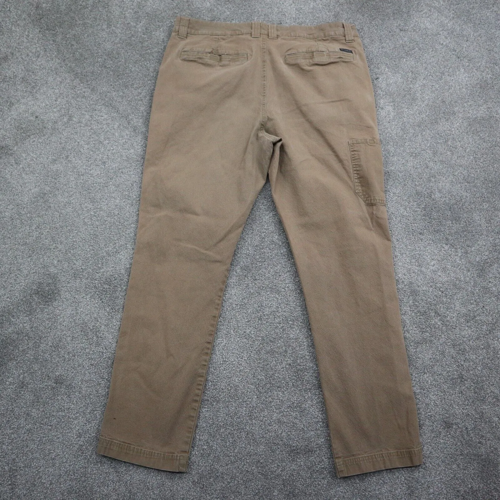 Columbia Sportswear Mens Straight Leg Chino Pants Mid Rise Pockets Tan W38/L30