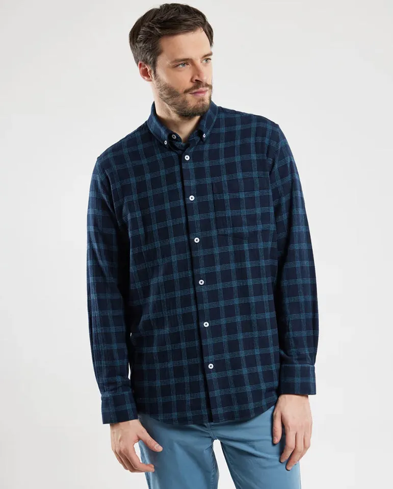 Comfort Button Down Marine Deep / Winterblue