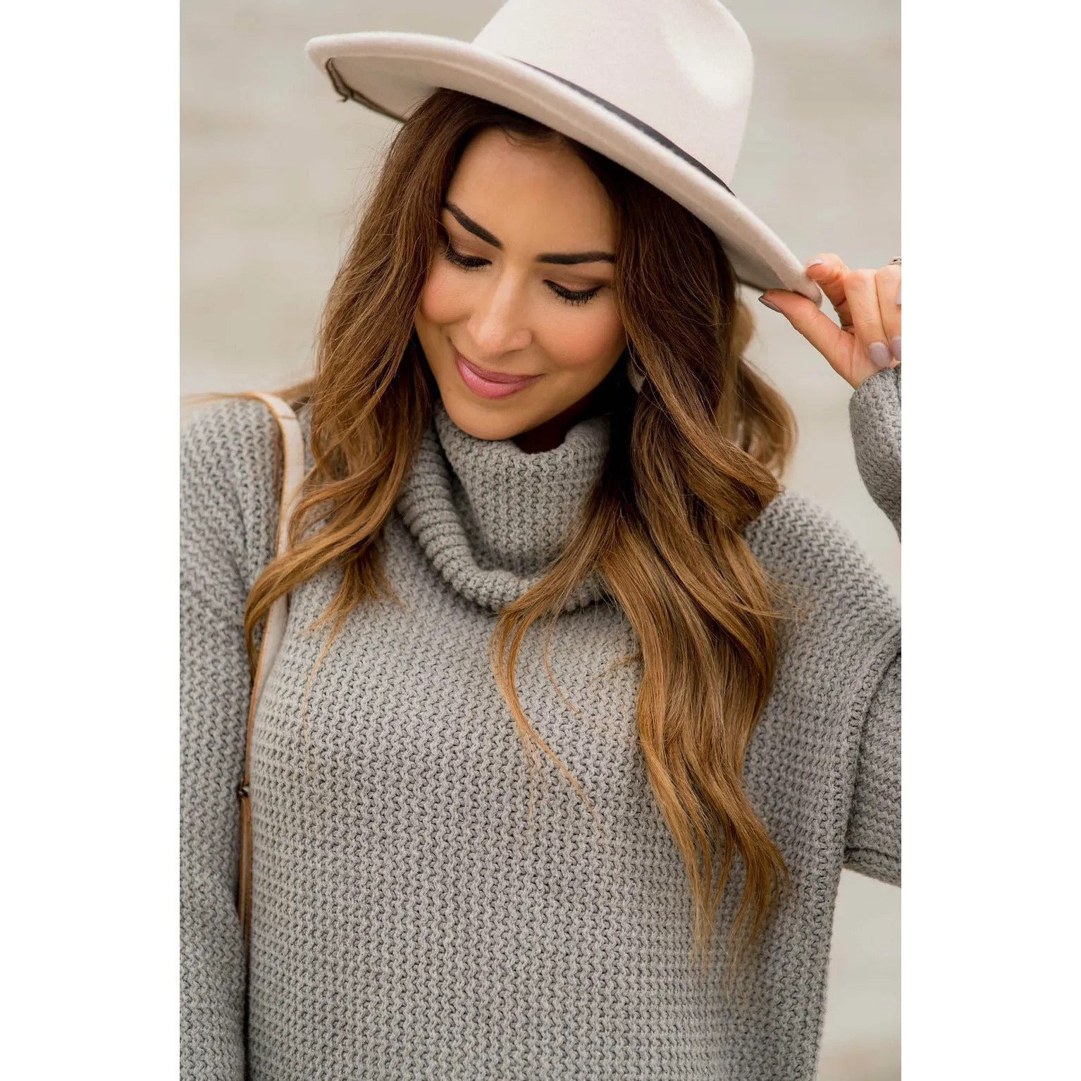 Cowl Neck Knit Sweater