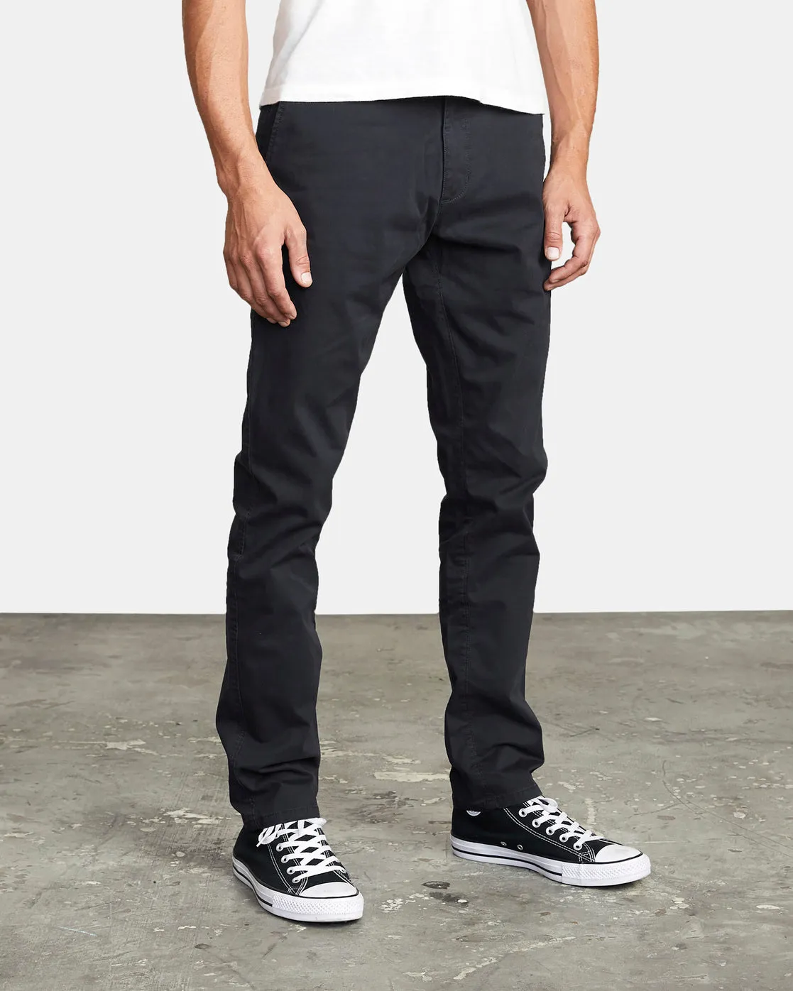 Dagger Slim Fit Chino Pants - RVCA Black