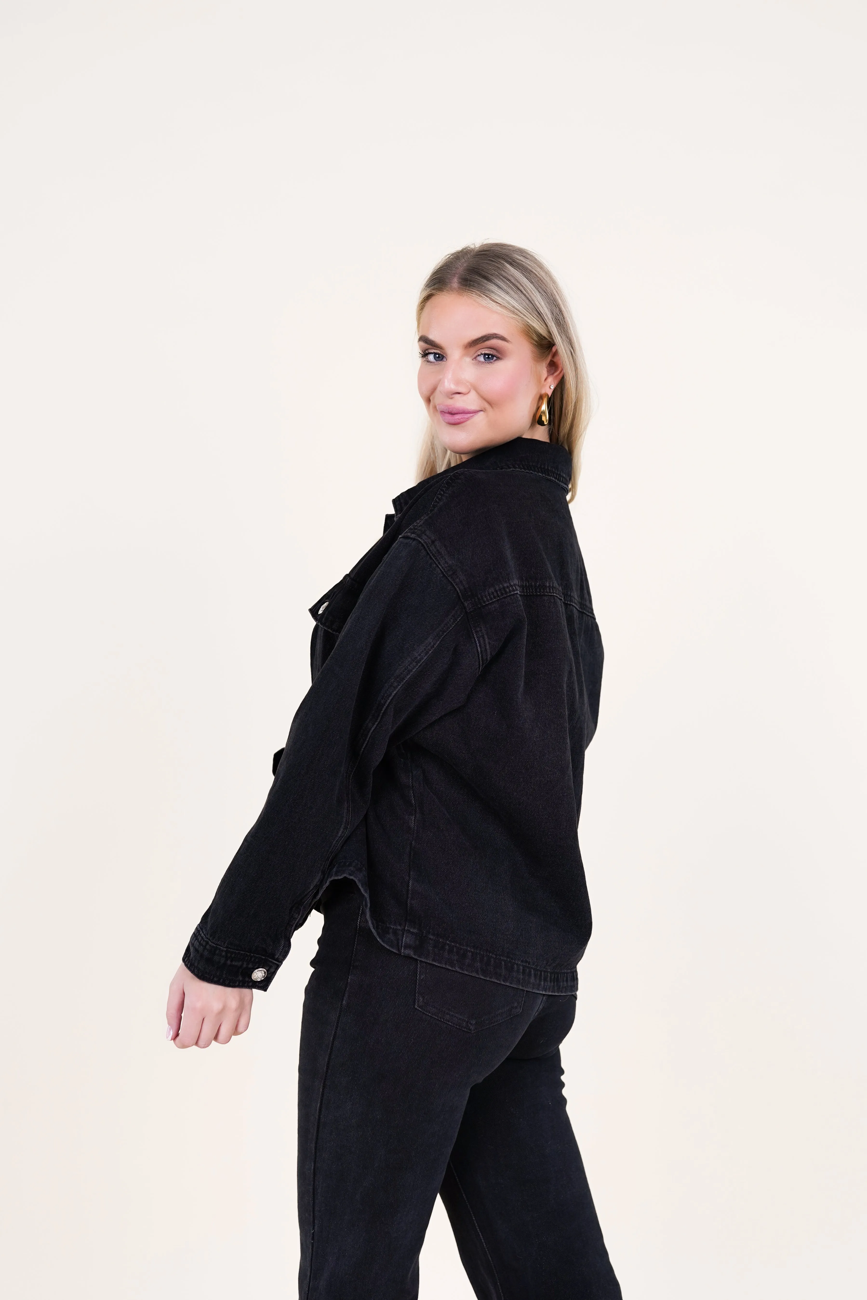 Denim jacket zwart - Channa