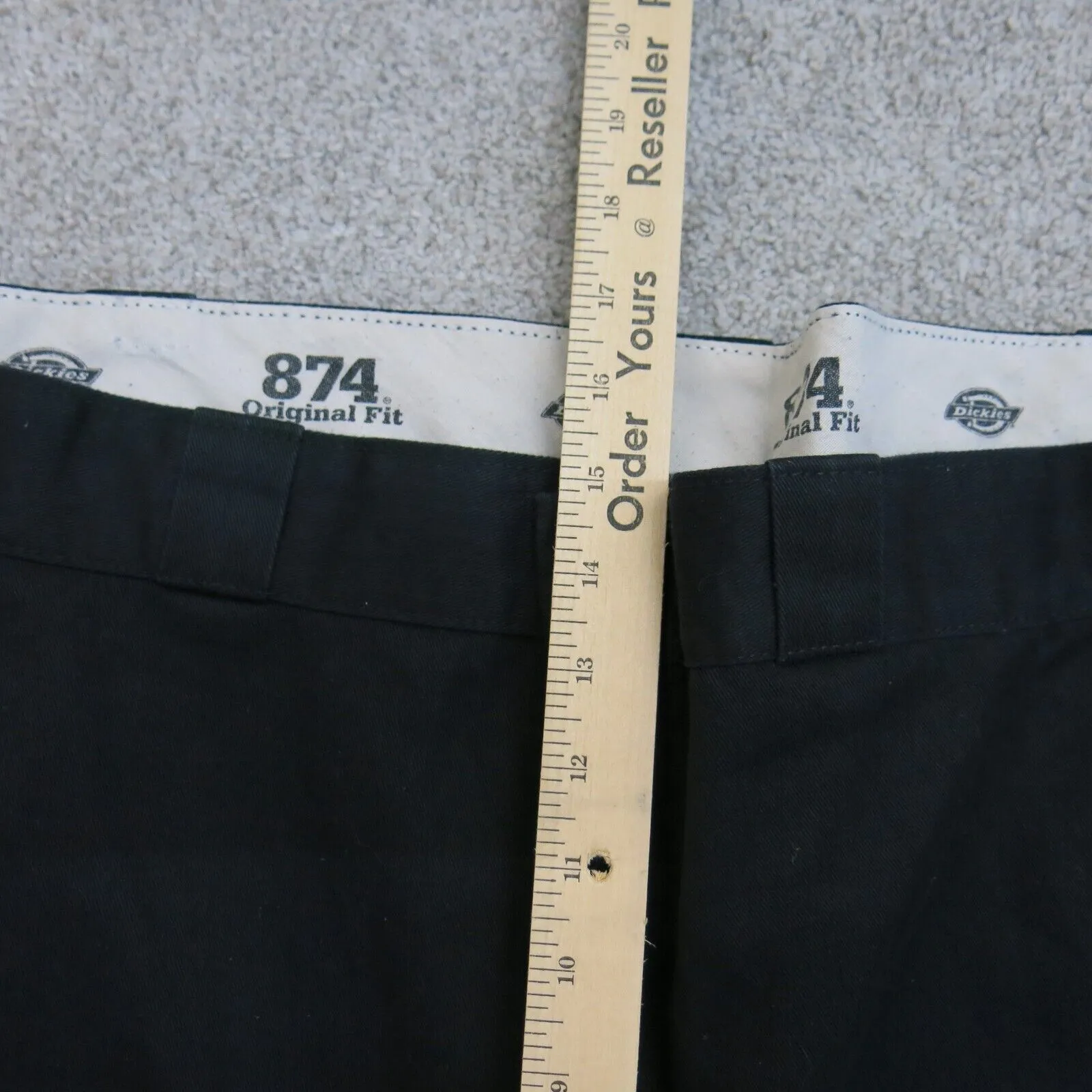 Dickies Pant Mens 56X32 Black 874 Original Fit High Rise Chino Straight Leg