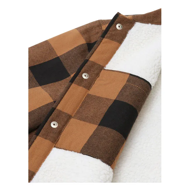 Dickies Sherpa Lined Sacramento Shirt Brown Duck