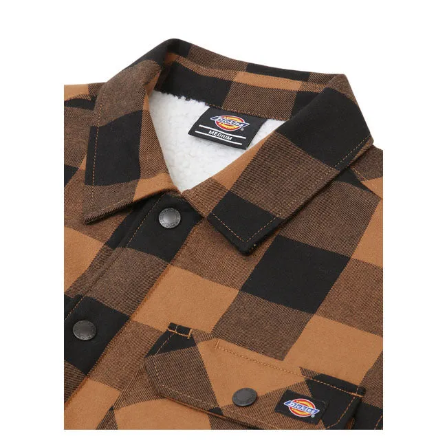 Dickies Sherpa Lined Sacramento Shirt Brown Duck