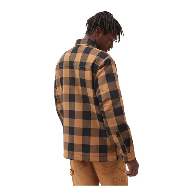 Dickies Sherpa Lined Sacramento Shirt Brown Duck