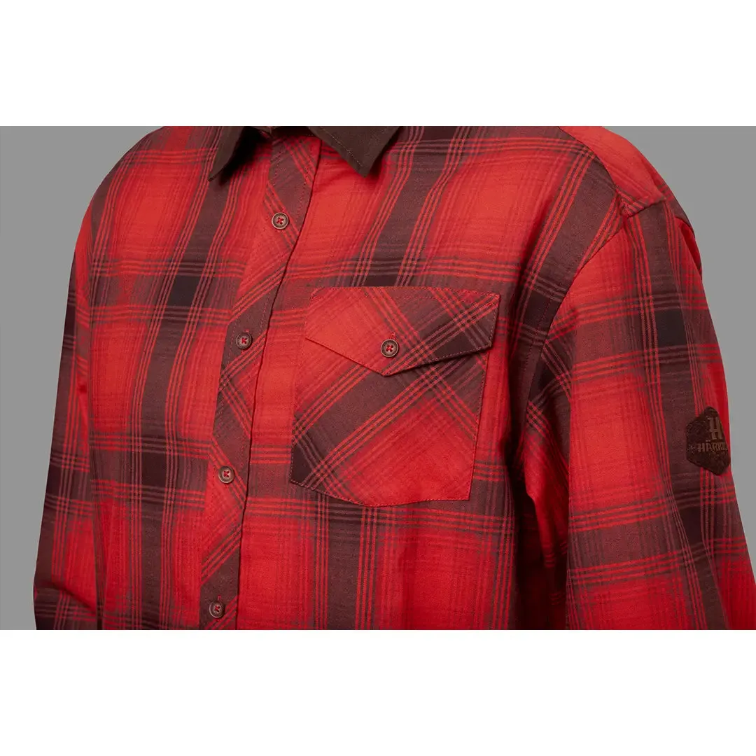 Driven Hunt Flannel Shirt - Red/Black Check by Harkila