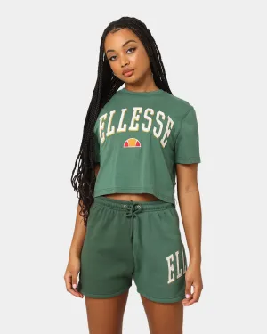 Ellesse Women's Mondo Crop T-Shirt Dark Green