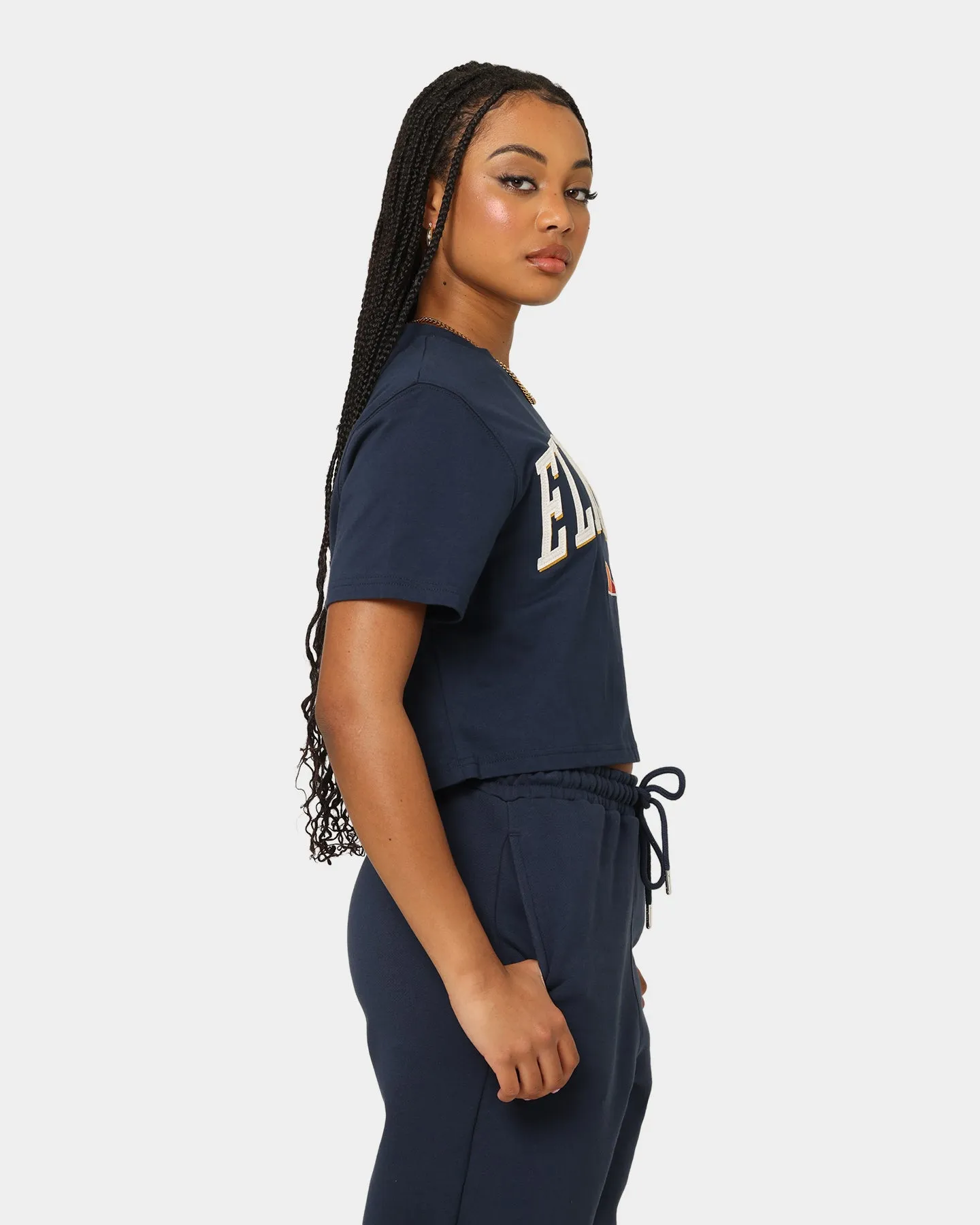 Ellesse Women's Mondo Crop T-Shirt Navy