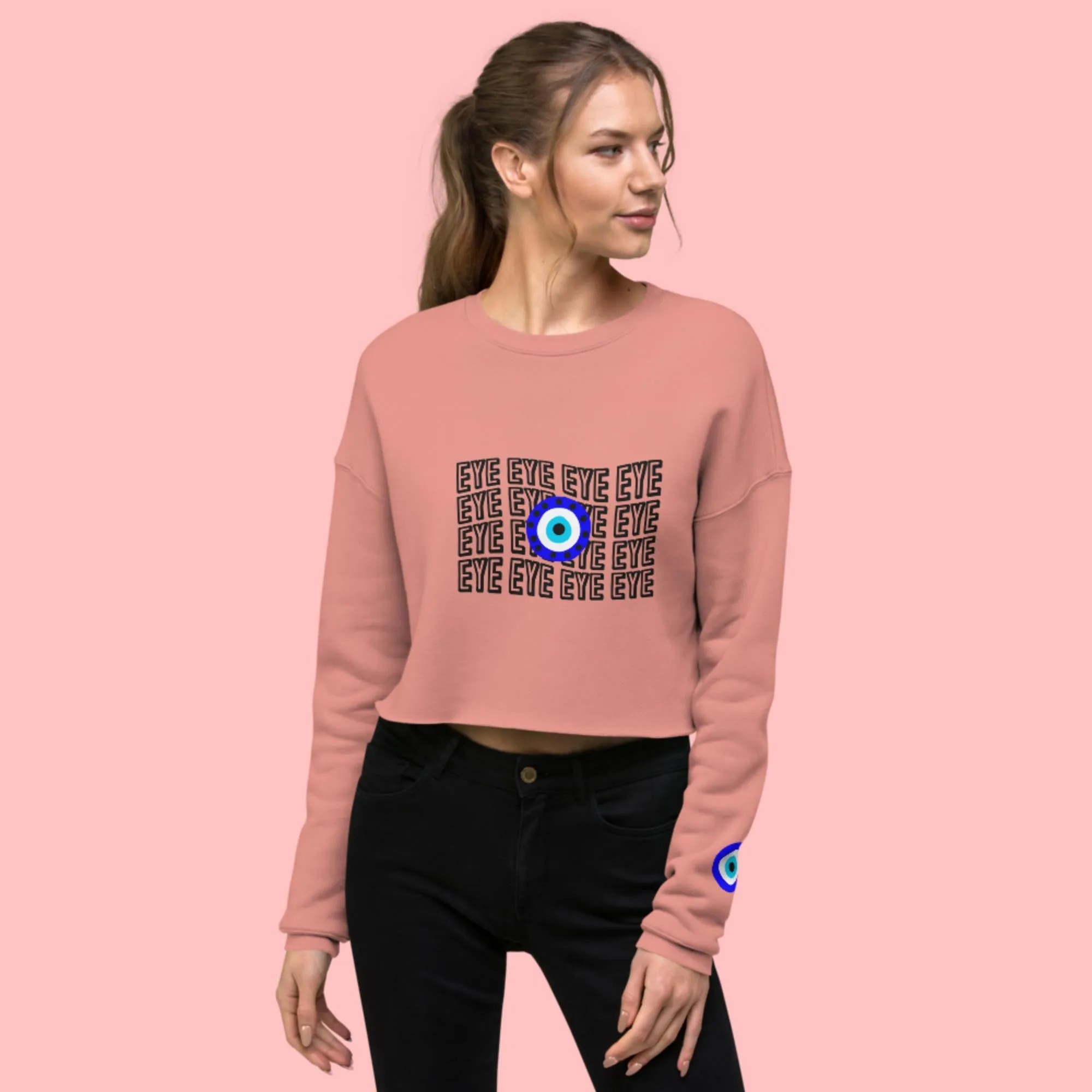 Eyes Crop Sweatshirt