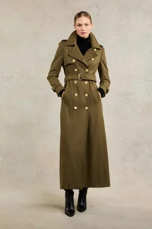 Full Length Chelsea Trench Coat (Khaki)