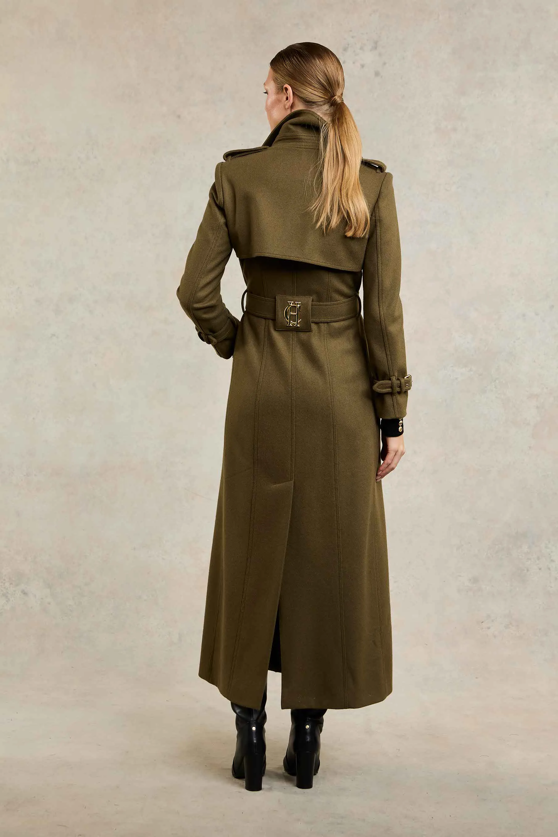 Full Length Chelsea Trench Coat (Khaki)