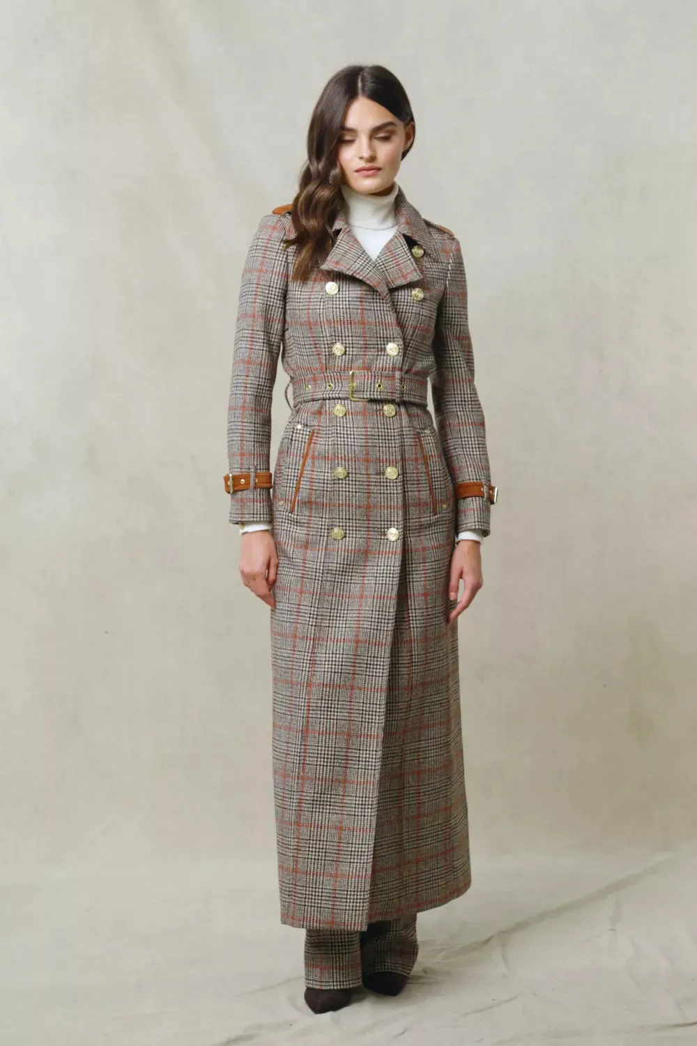 Full Length Marlborough Trench Coat (Orange Windsor)