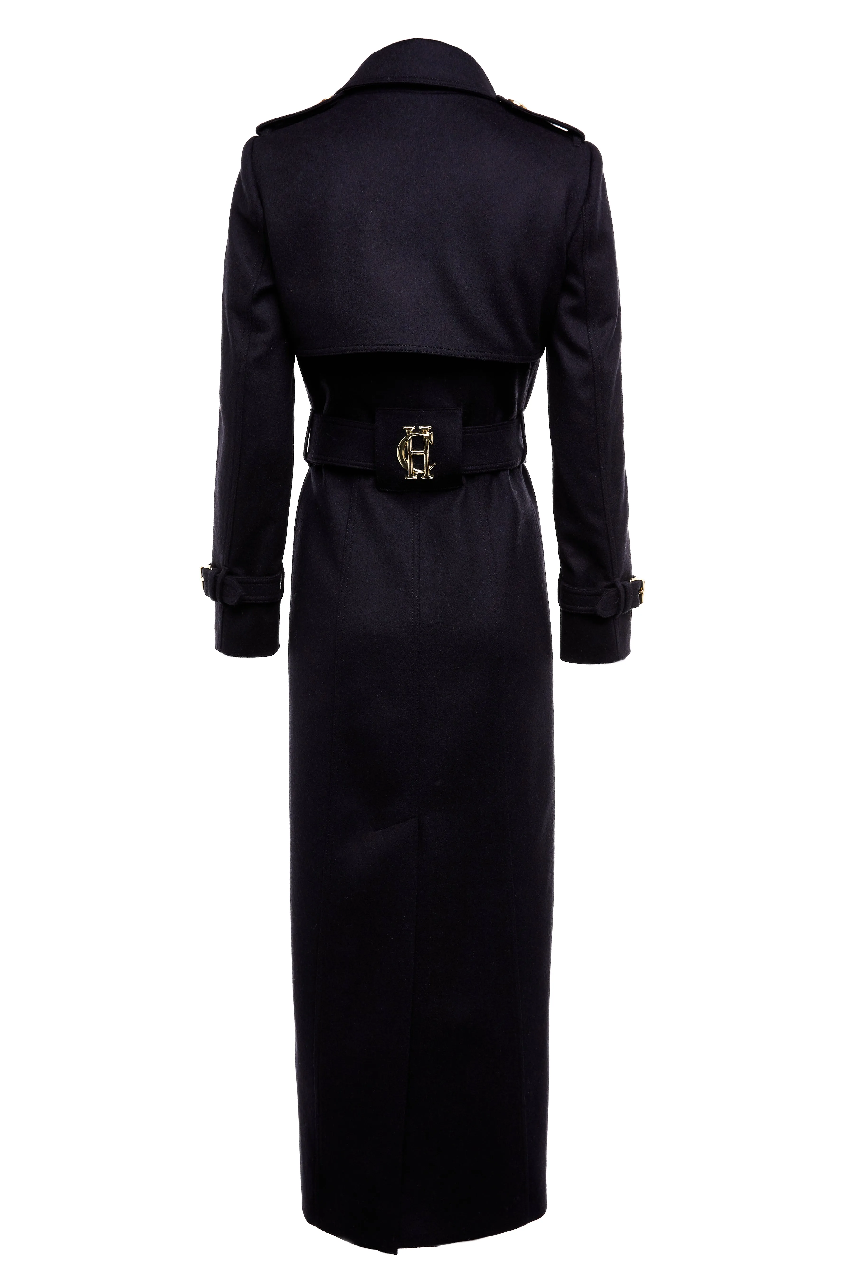 Full Length Marlborough Trench Coat (Soft Navy)