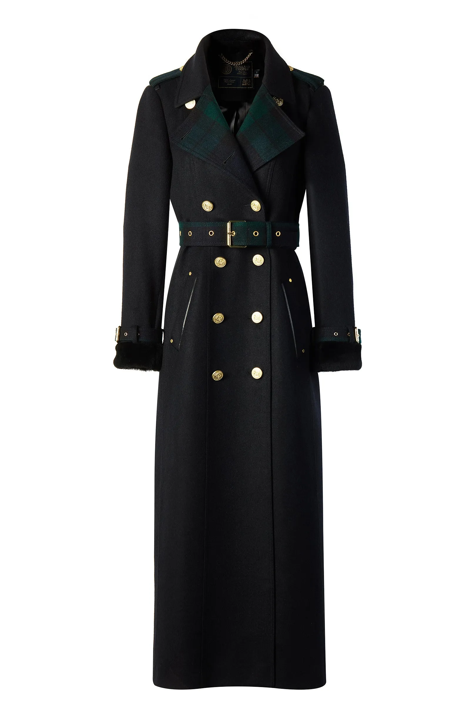 Gold Label Trench (Soft Navy Blackwatch)