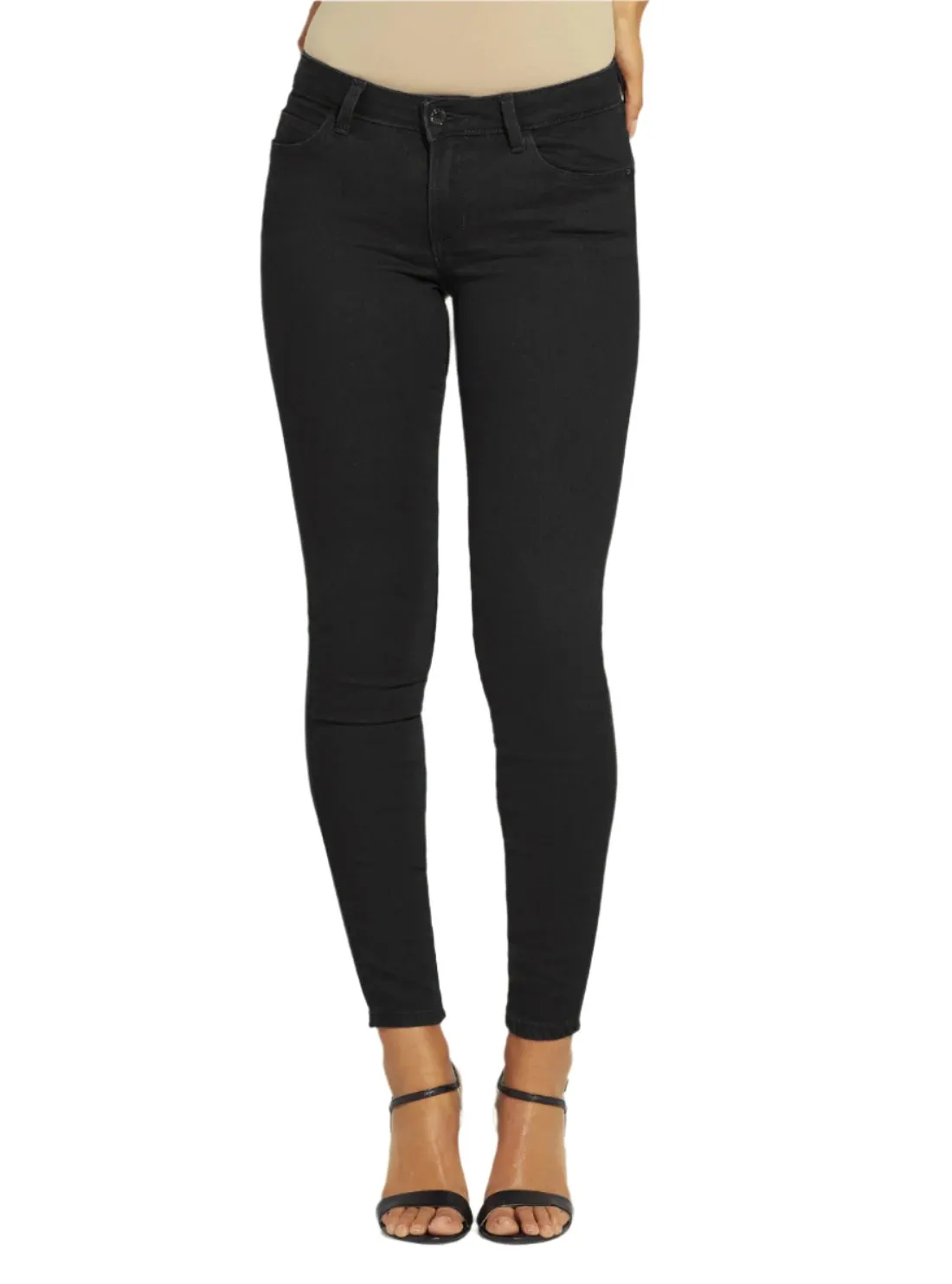 High-Rise 1981 Skinny Leg Denim Jeans In Carrie Black Wash