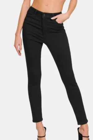 High Rise Skinny Jeans with Pockets