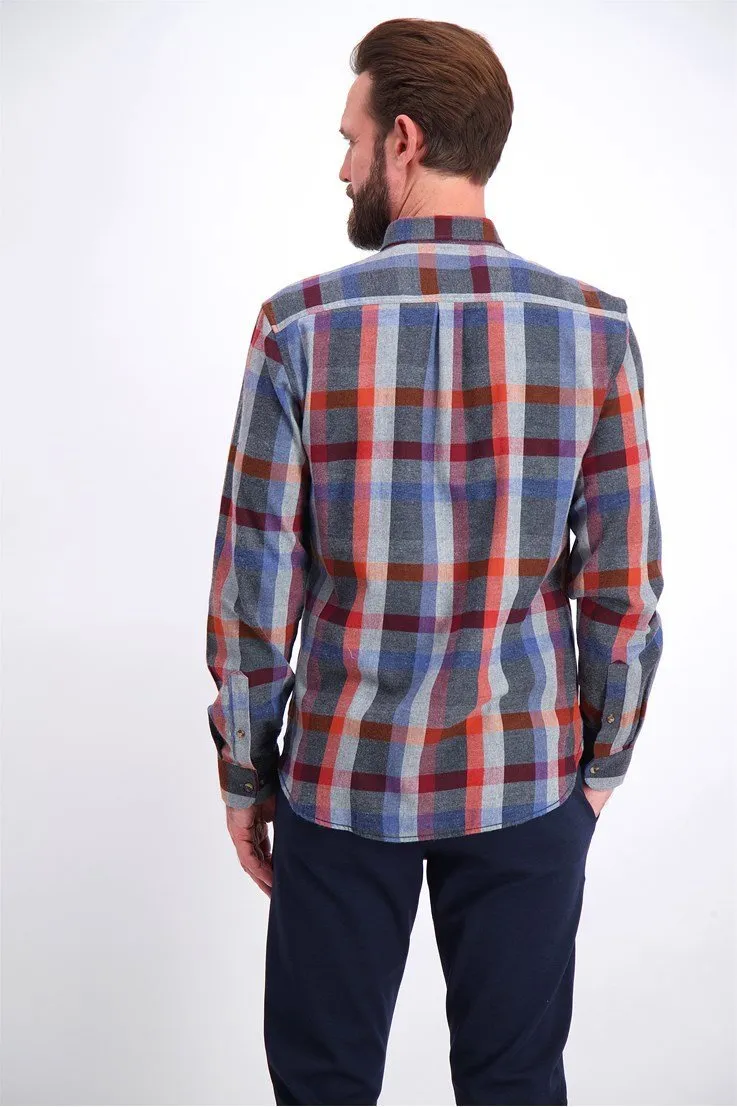 Jacks - Ternet flannel skjorte regular fit