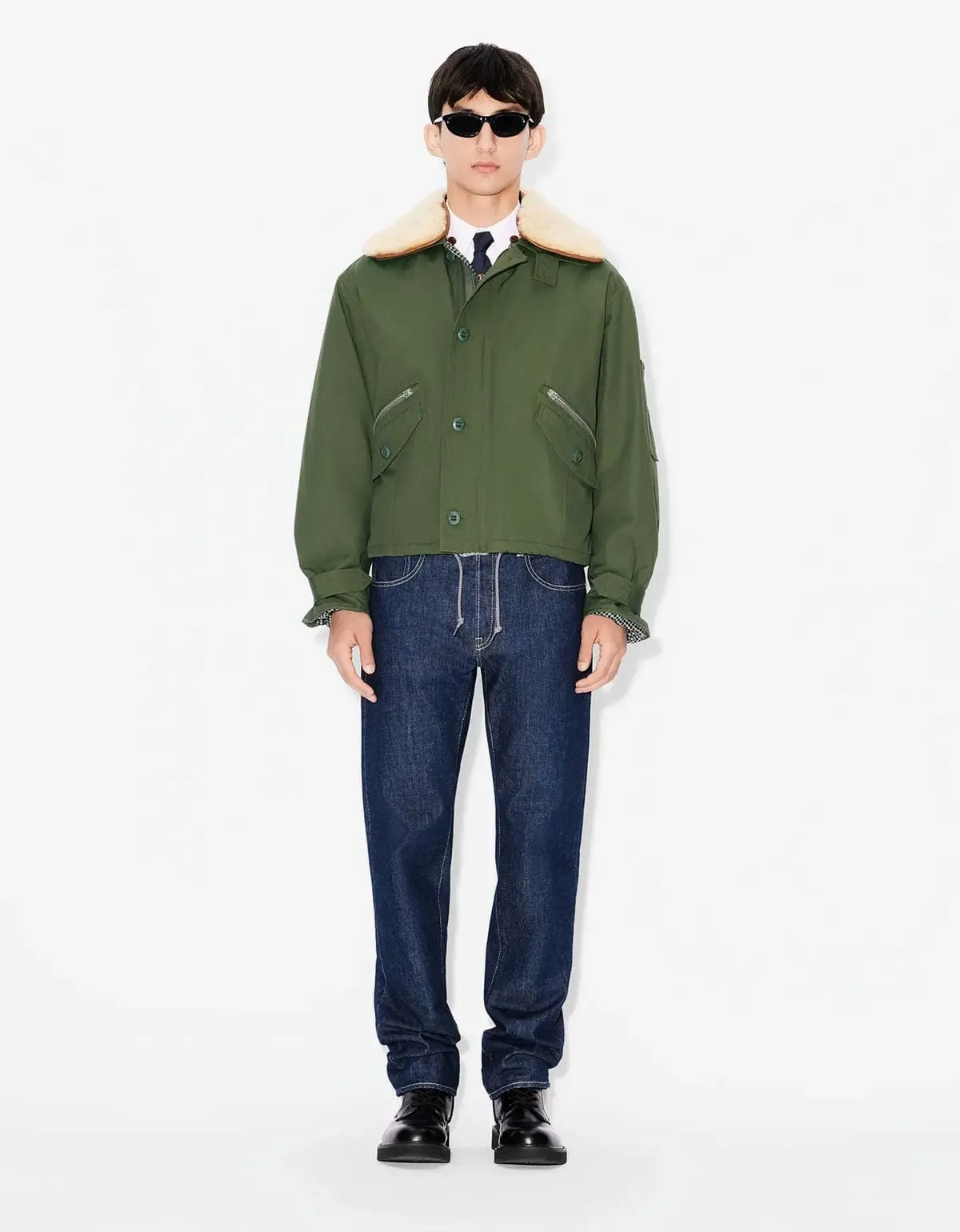 Kenzo Green Army Flight Jacket