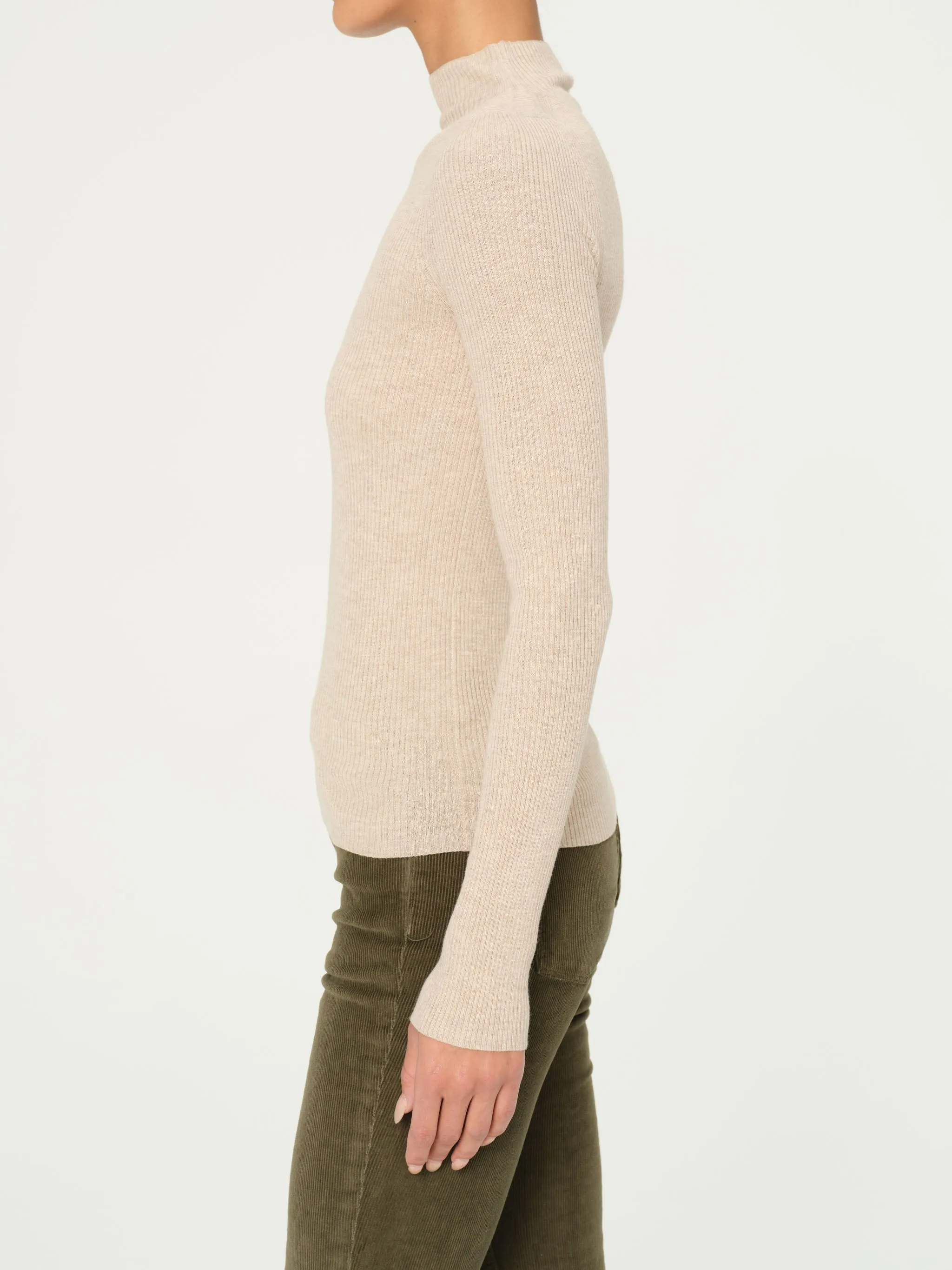 Long Sleeve Turtleneck | Biscuit