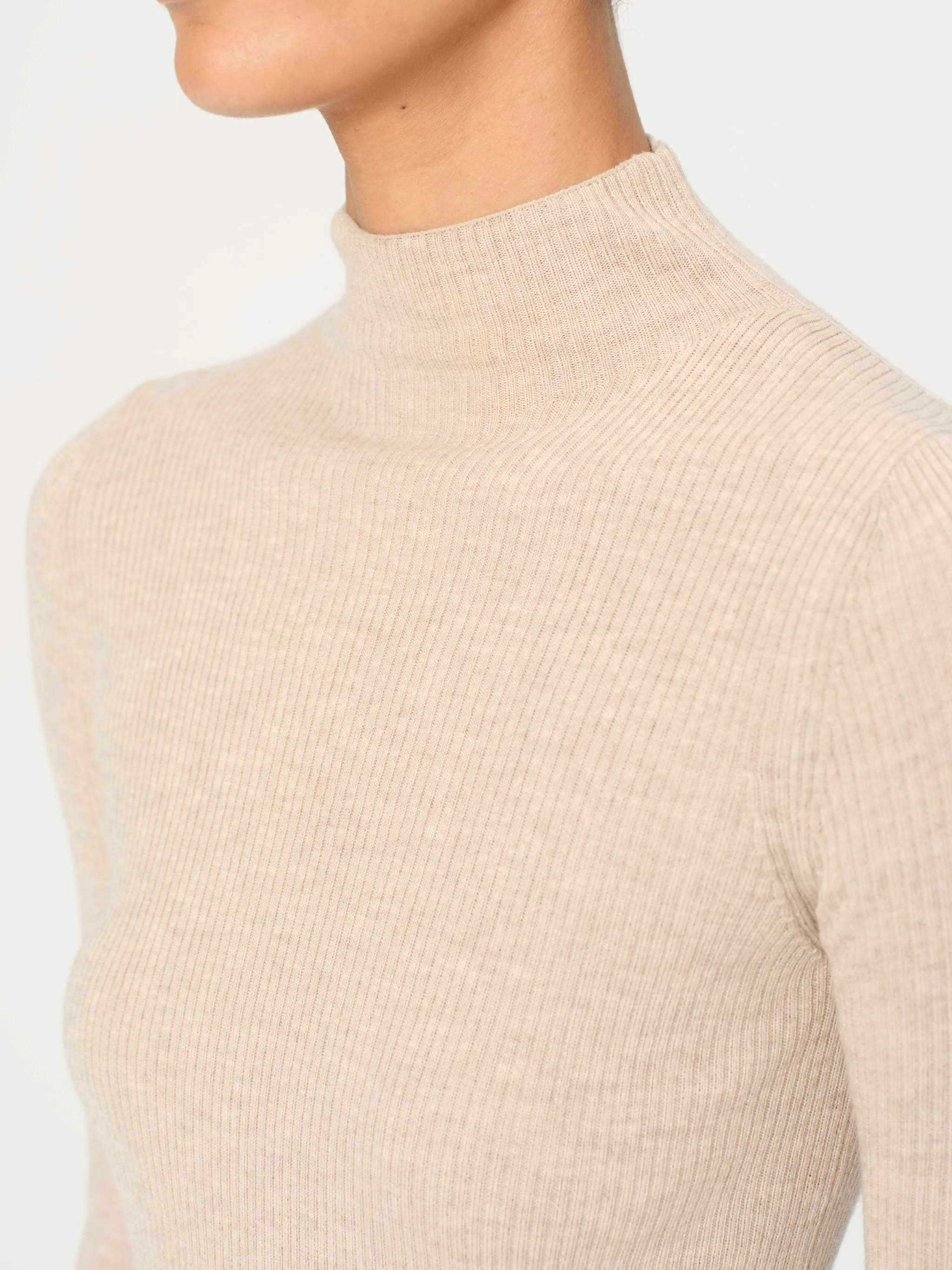 Long Sleeve Turtleneck | Biscuit