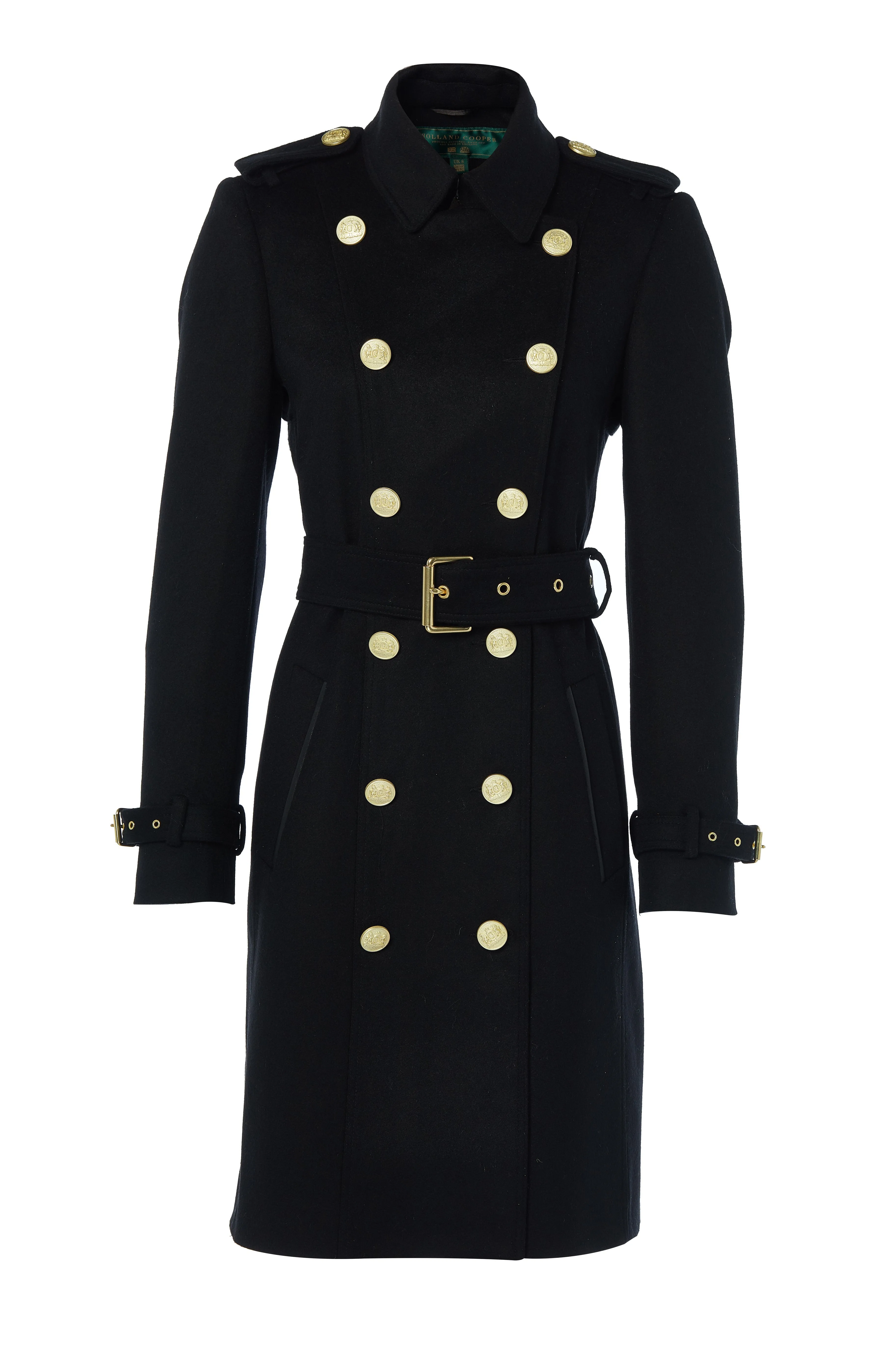 Marlborough Trench Coat (Soft Black)