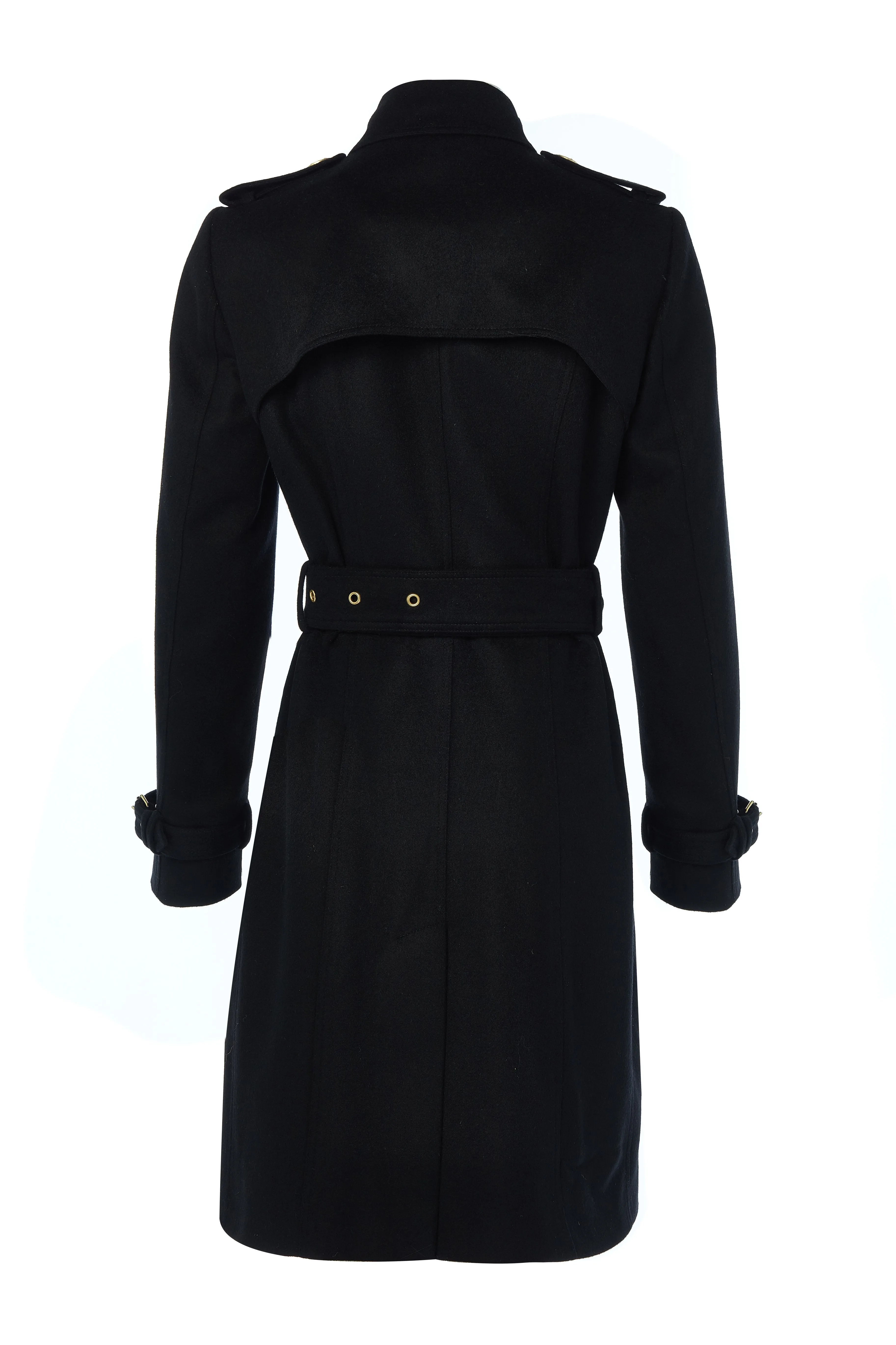 Marlborough Trench Coat (Soft Black)