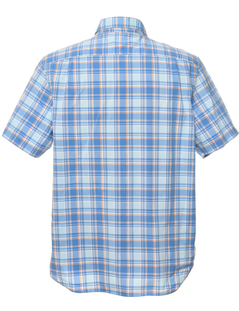 Nautica Checked Blue Shirt - L