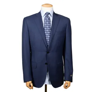 Navy Windowpane Check Super 130’s Wool Suit